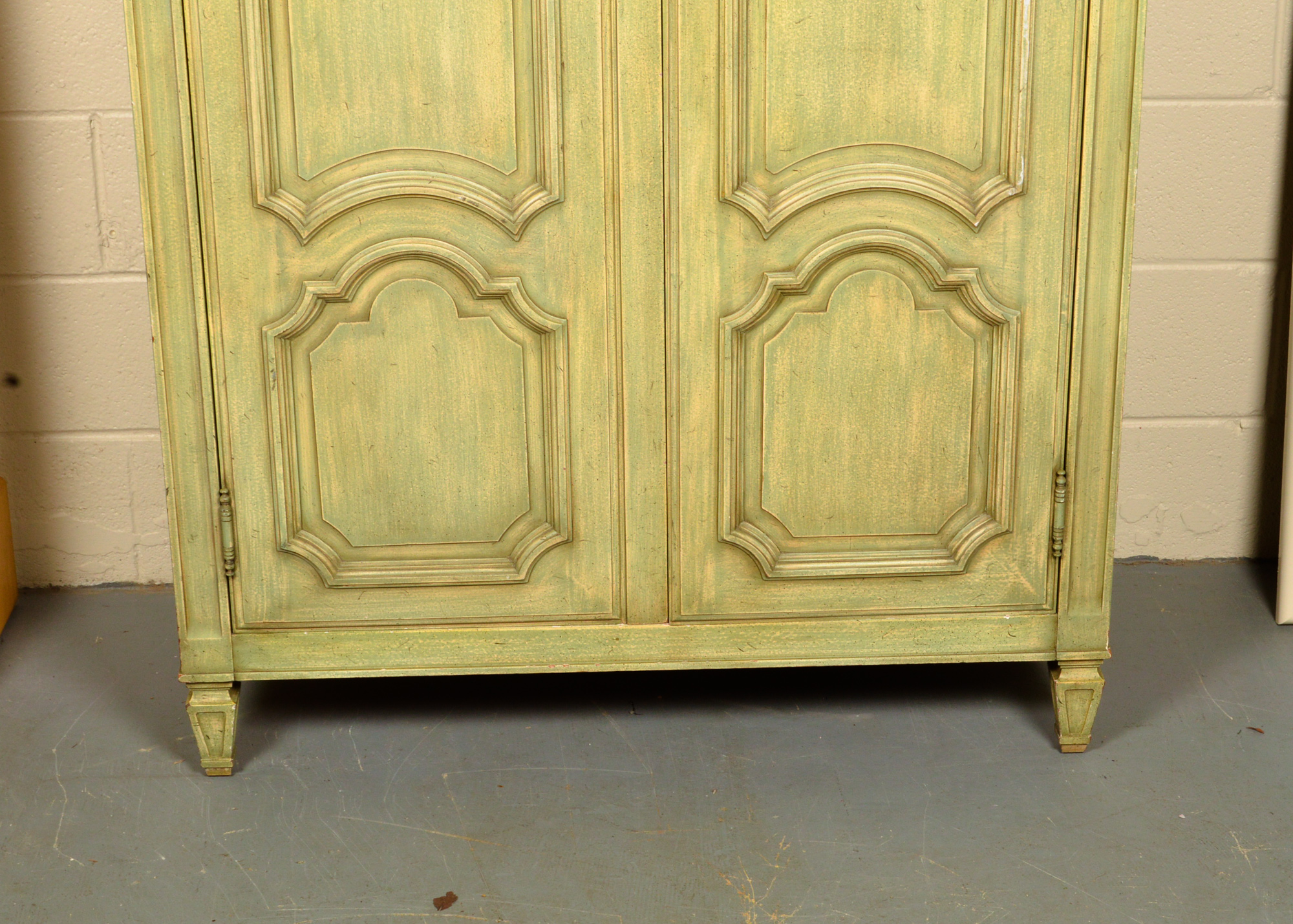 Pale Green Armoire Cabinet by Grand Rapids Chair Company