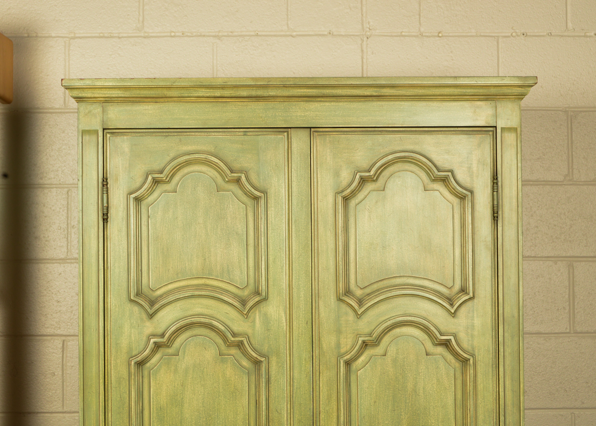 Pale Green Armoire Cabinet by Grand Rapids Chair Company