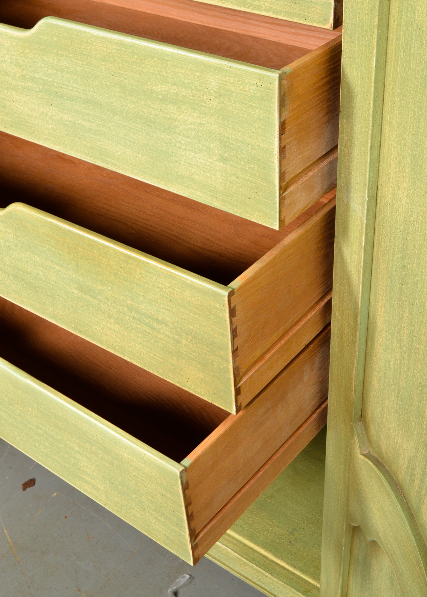 Pale Green Armoire Cabinet by Grand Rapids Chair Company