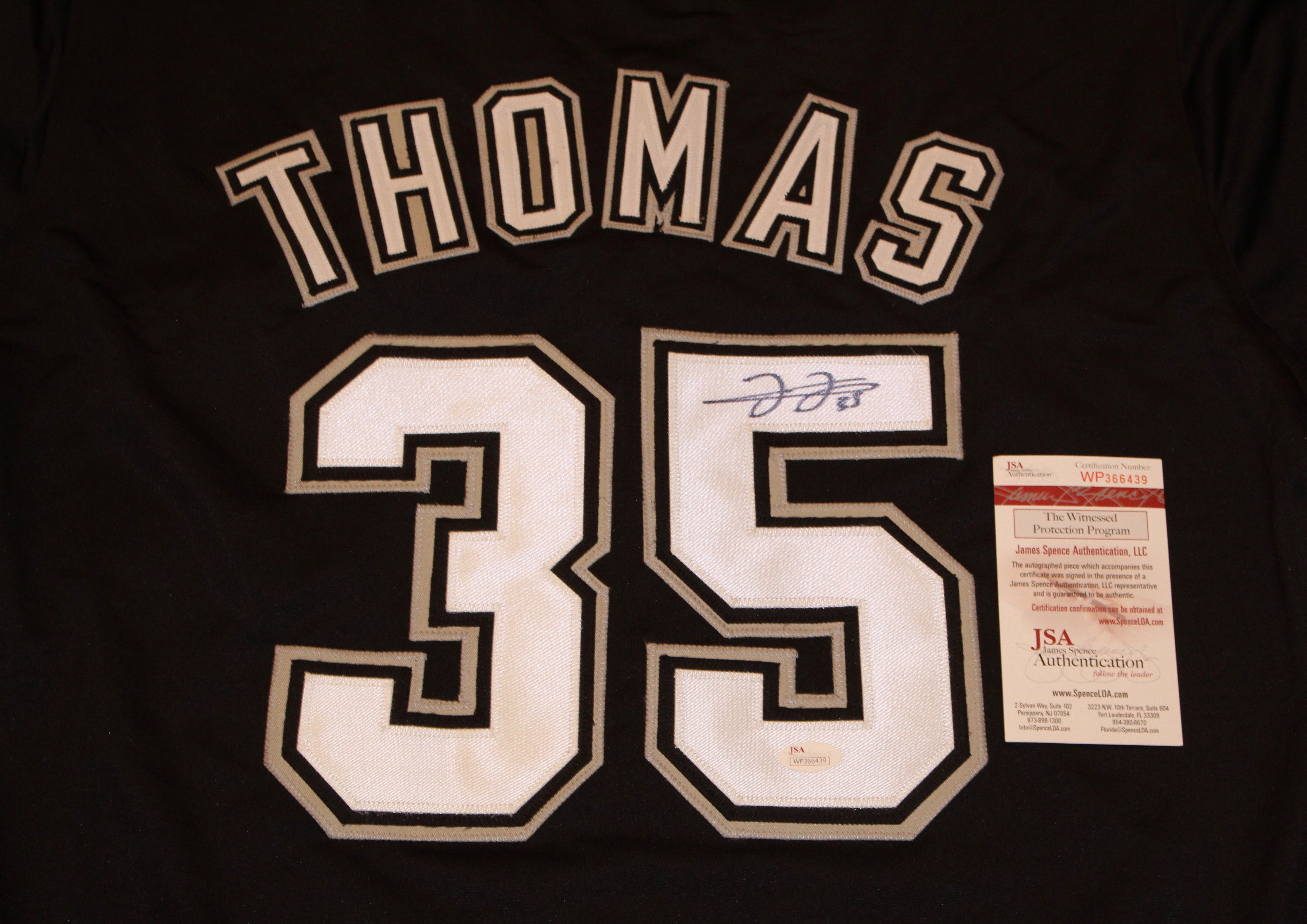 Frank Thomas Autographed White Sox Jersey - JSA COA