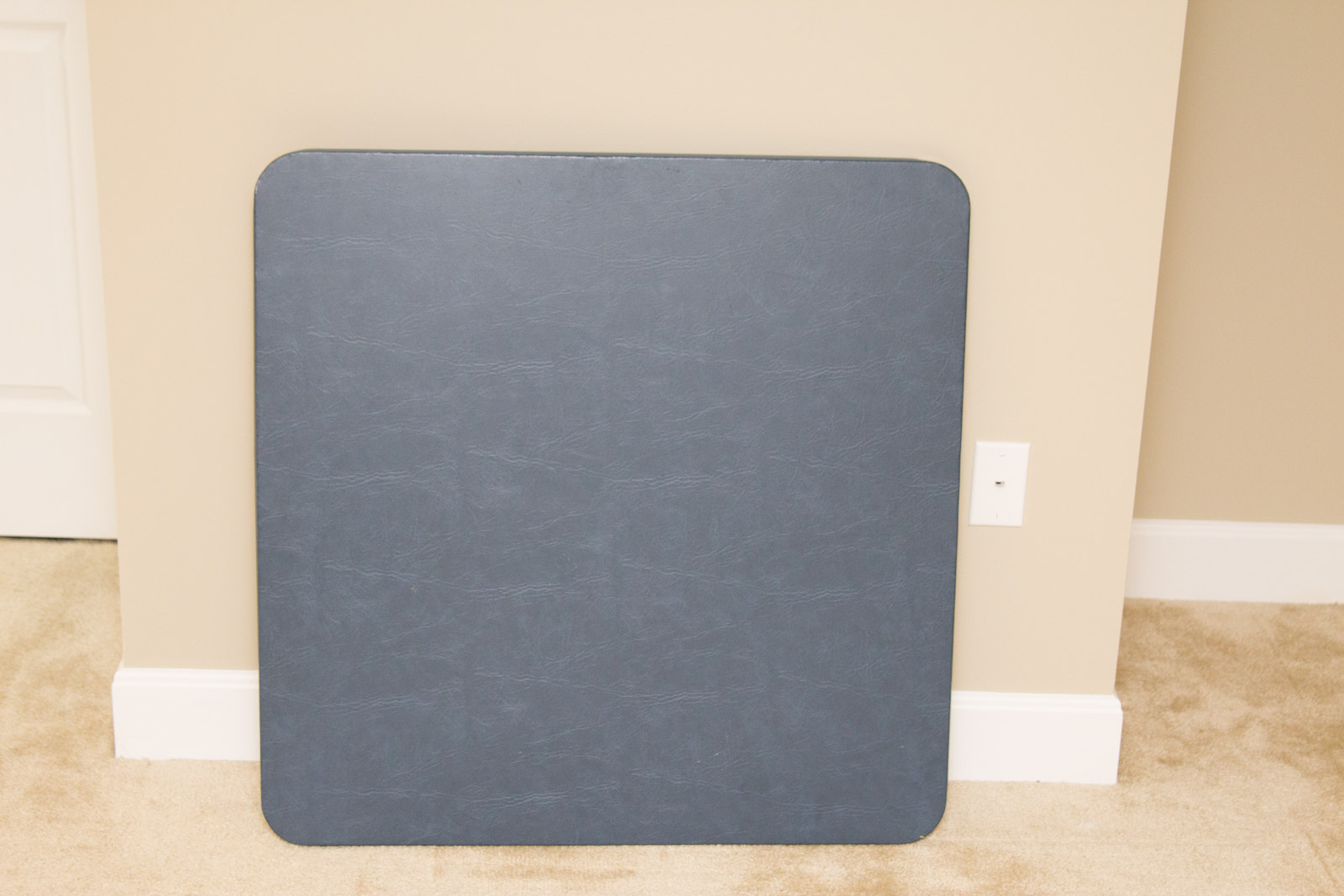 Samsonite Blue Metal Card Table With Folding Chairs