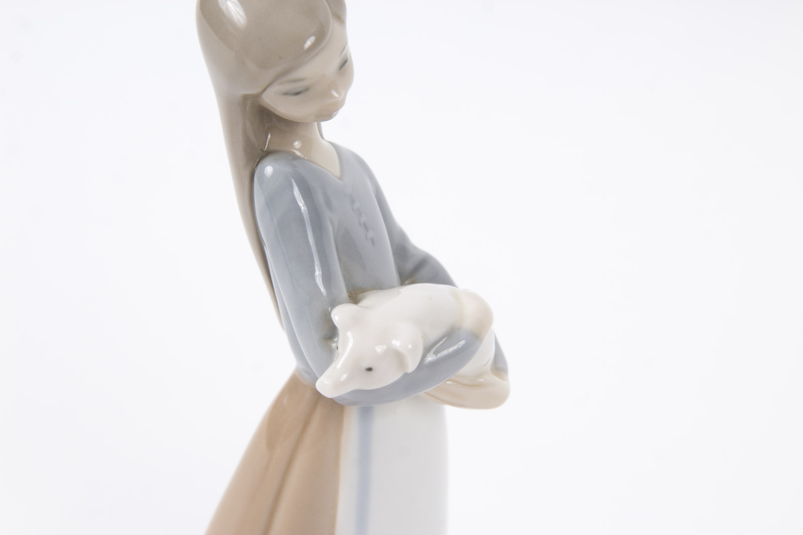Lladro "Girl with Pig" Porcelain Figurine