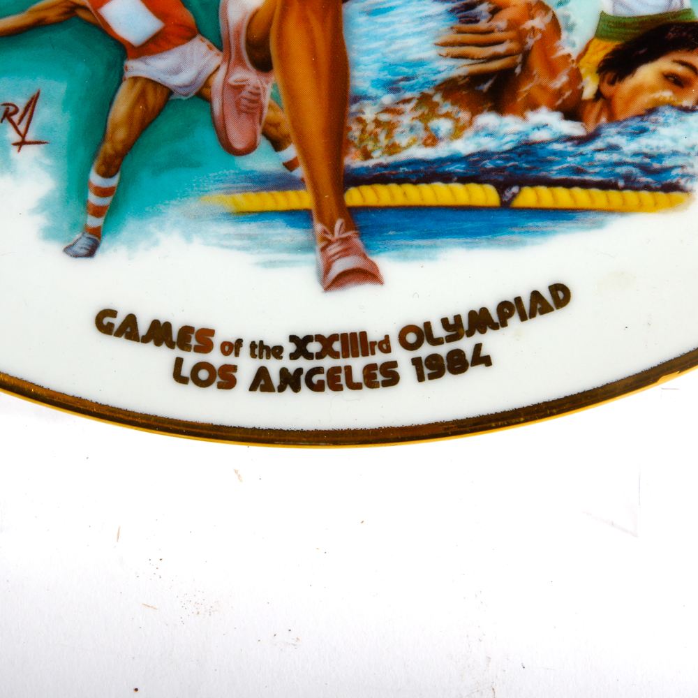 Hackett American 1984 Olympic Games Commemorative Plate