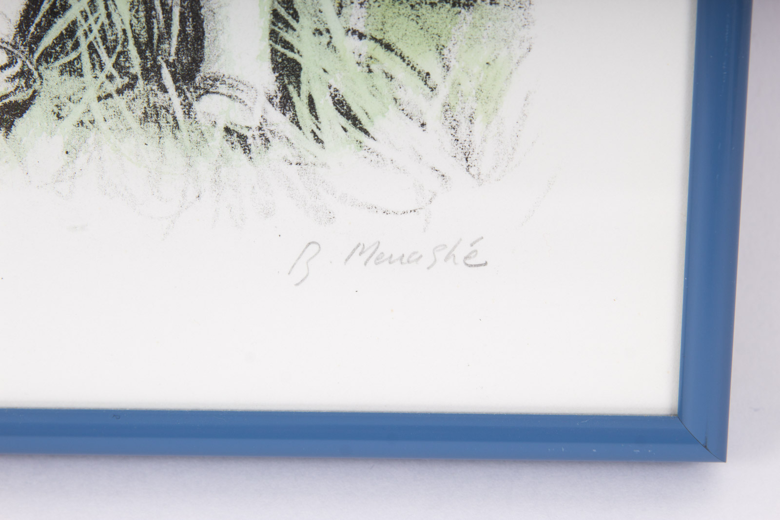 B. Menashe "Secrets" Signed Limited Edition Hand-Colored Lithograph