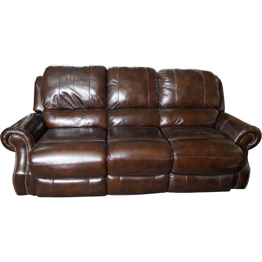 Leather Reclining Sofa