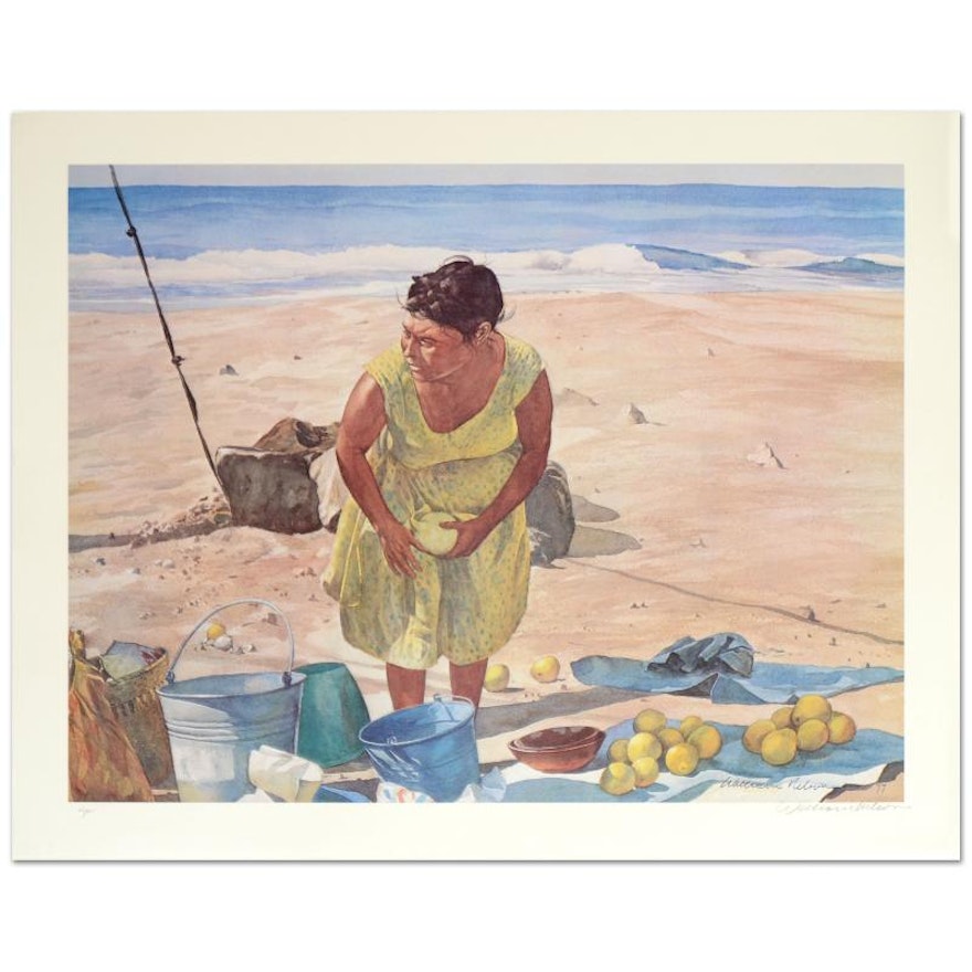 William Nelson Limited Edition Serigraph "Mexican Fruit Vendor"