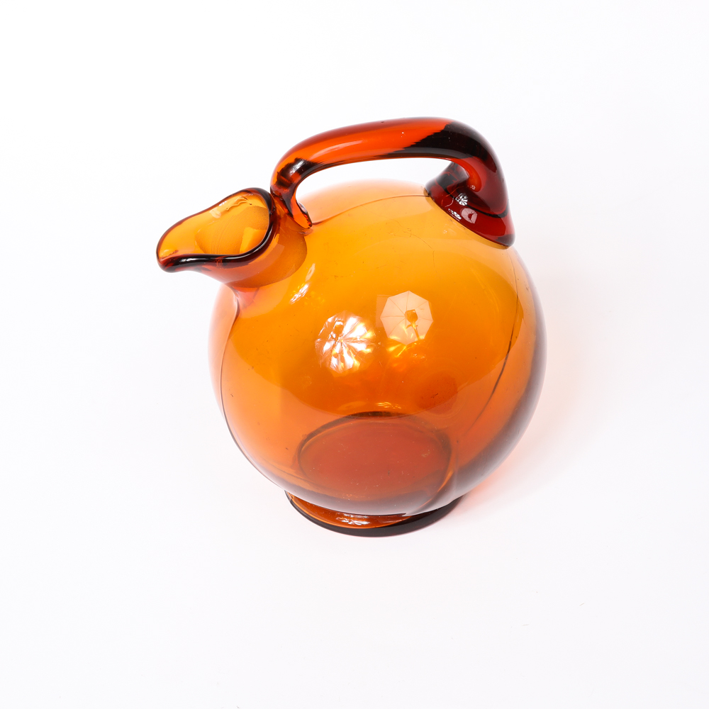 Circa 1930s Cambridge Amber Glass Decanter