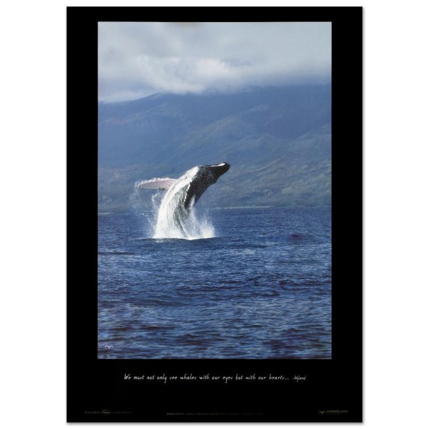 Wyland Poster "Whale Flight - Maui"