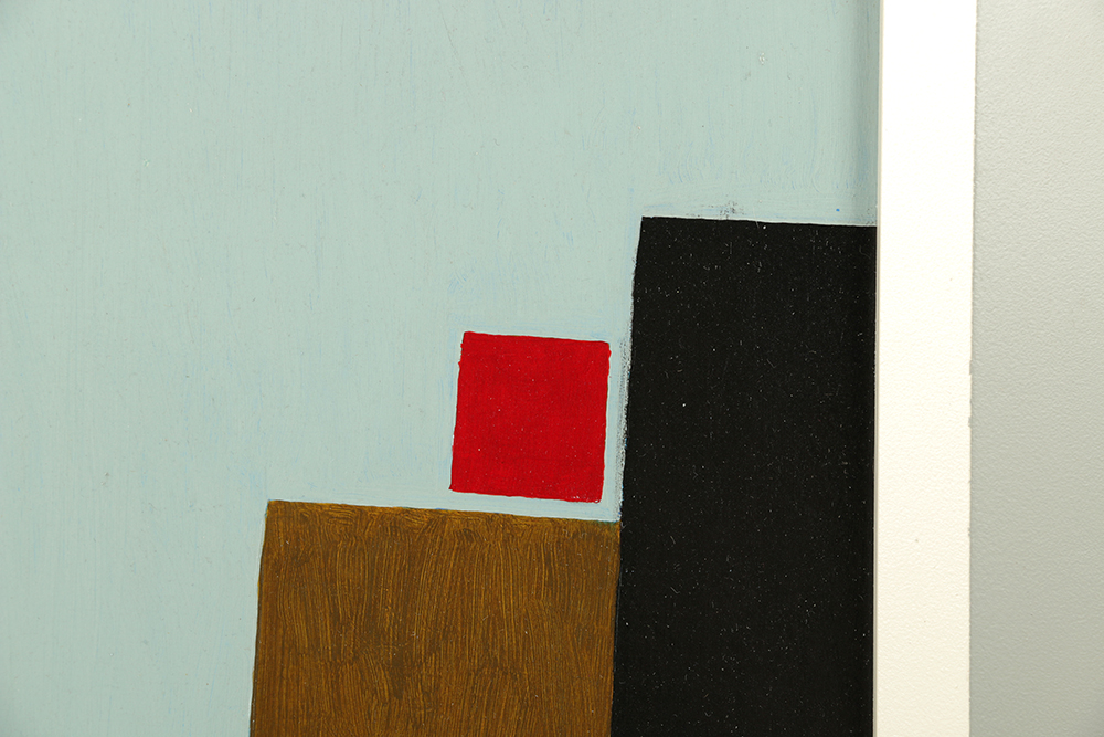 Robert Herrmann Oil Painting on Board "Twilight Apartments"