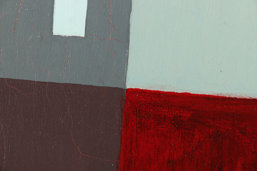 Robert Herrmann Oil Painting on Board "Twilight Apartments"