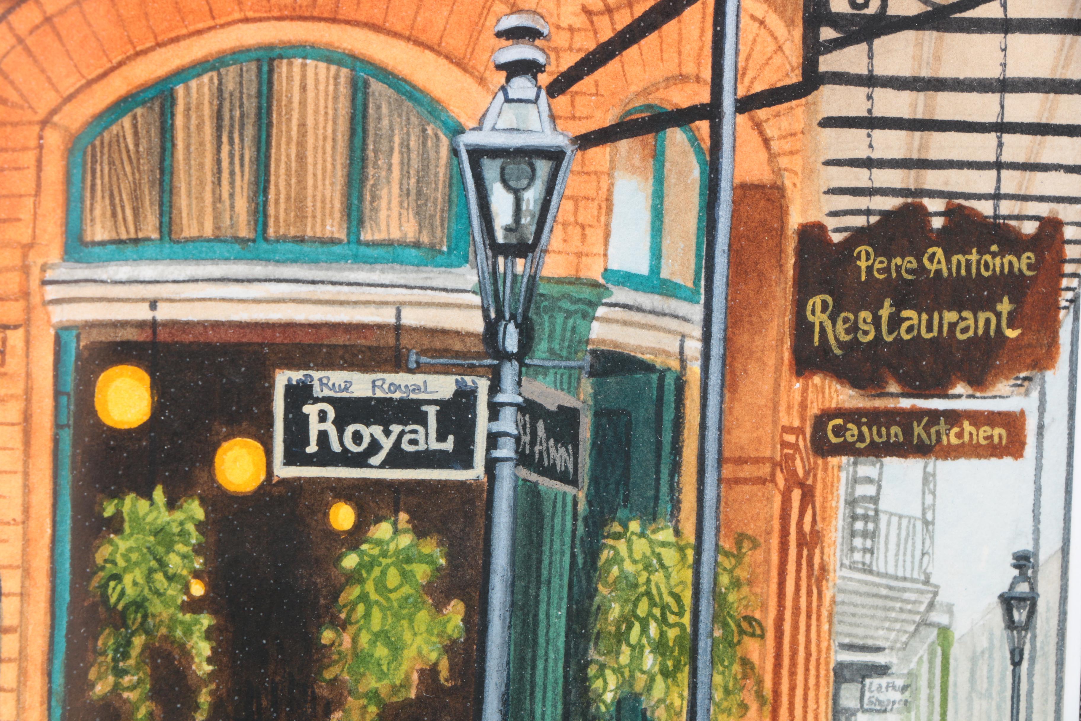 Signed Gail Bryant Fille Watercolor on Paper