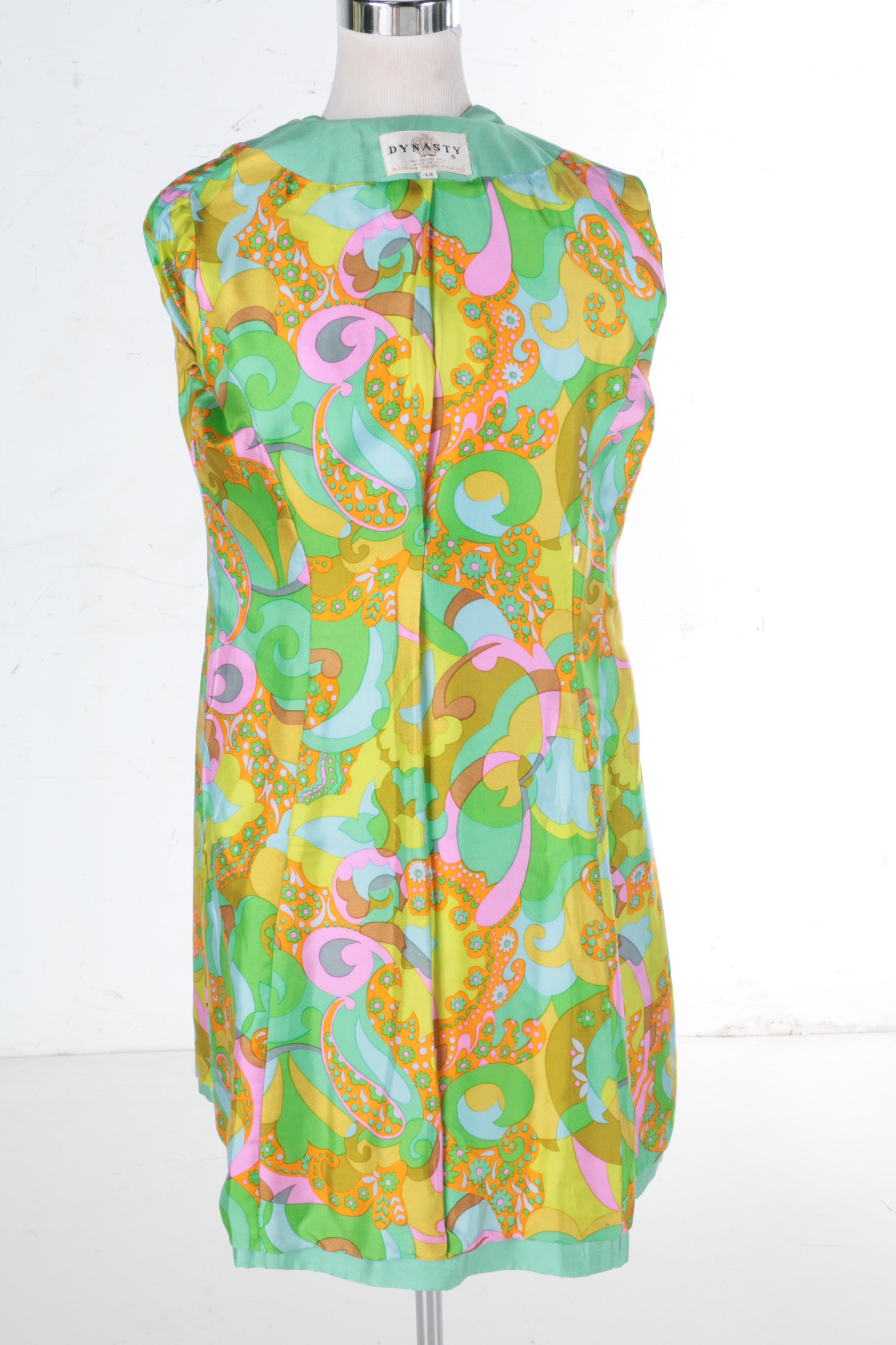 Vintage Dynasty Silk Dress and Dress Coat