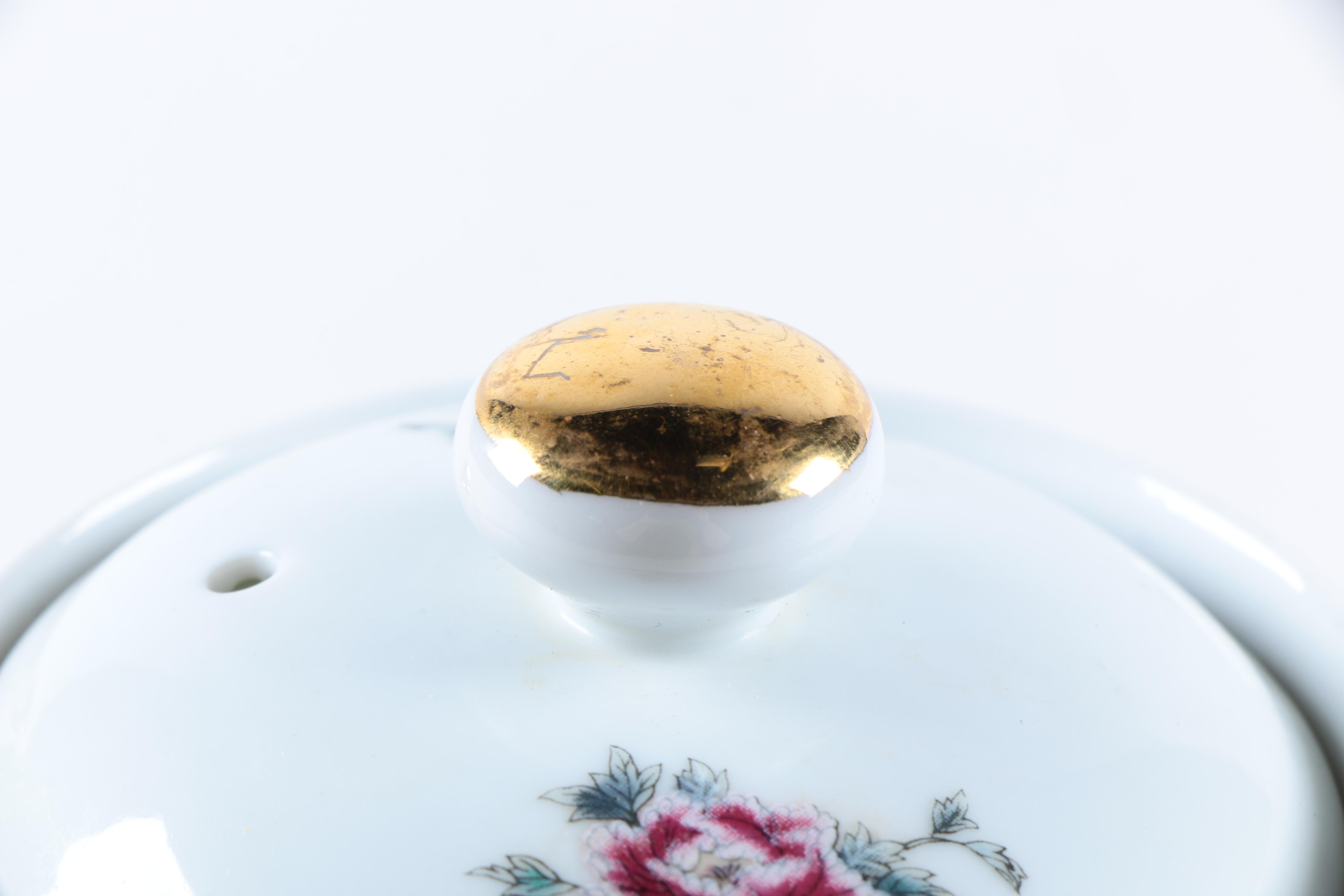 Chinese Porcelain Peacock Teapot