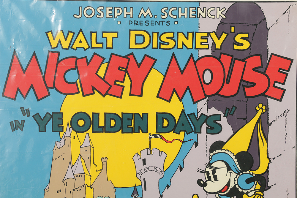 Serigraph Poster for Walt Disney's "Mickey Mouse 'Ye Olden Days'"