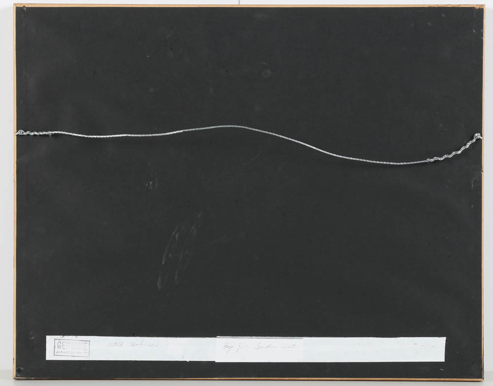 Woodblock on Paper After Katsushika Hokusai "Waterwheel at Onden"