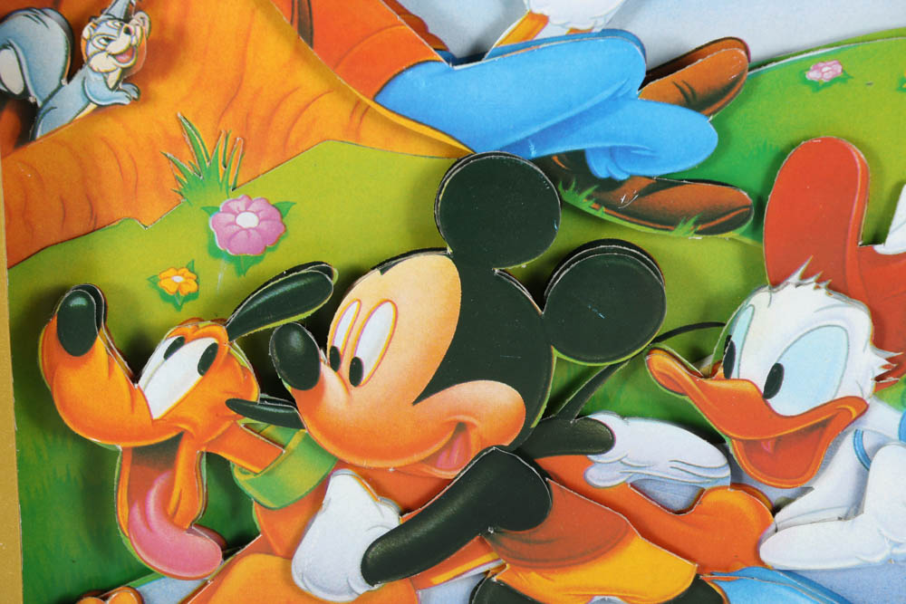 Disney Design Group Offset Lithograph on Board "Mickey's Philharmagic"