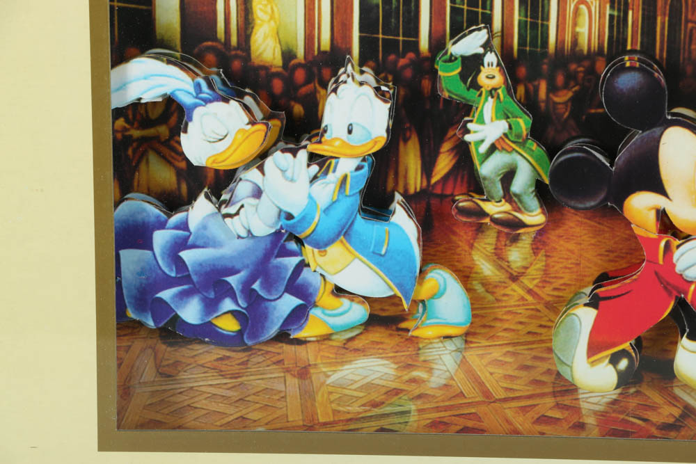 Disney Offset Lithograph Diagram of Mickey Mouse