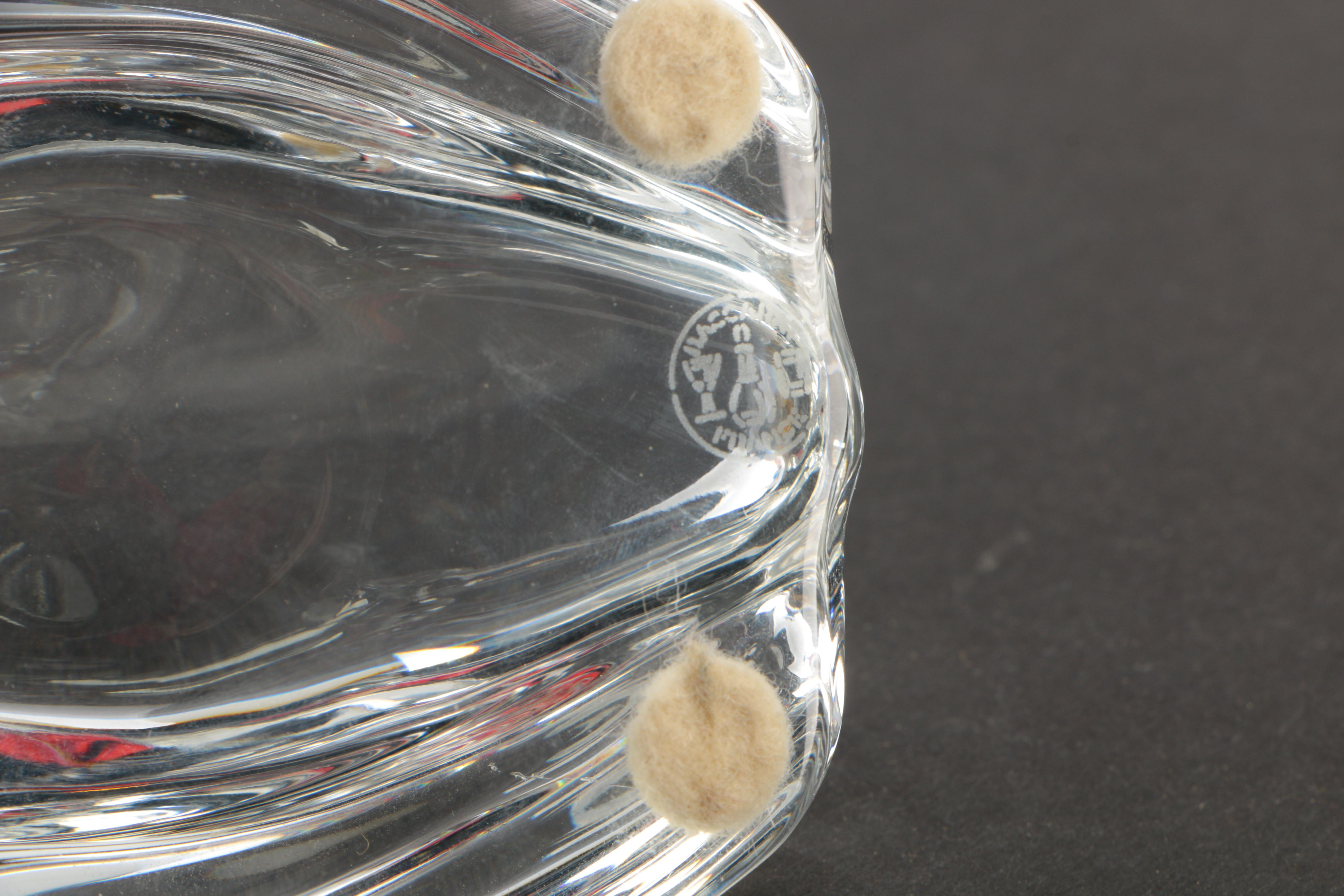 Baccarat Crystal "Frog with Gold Crown" Figurine