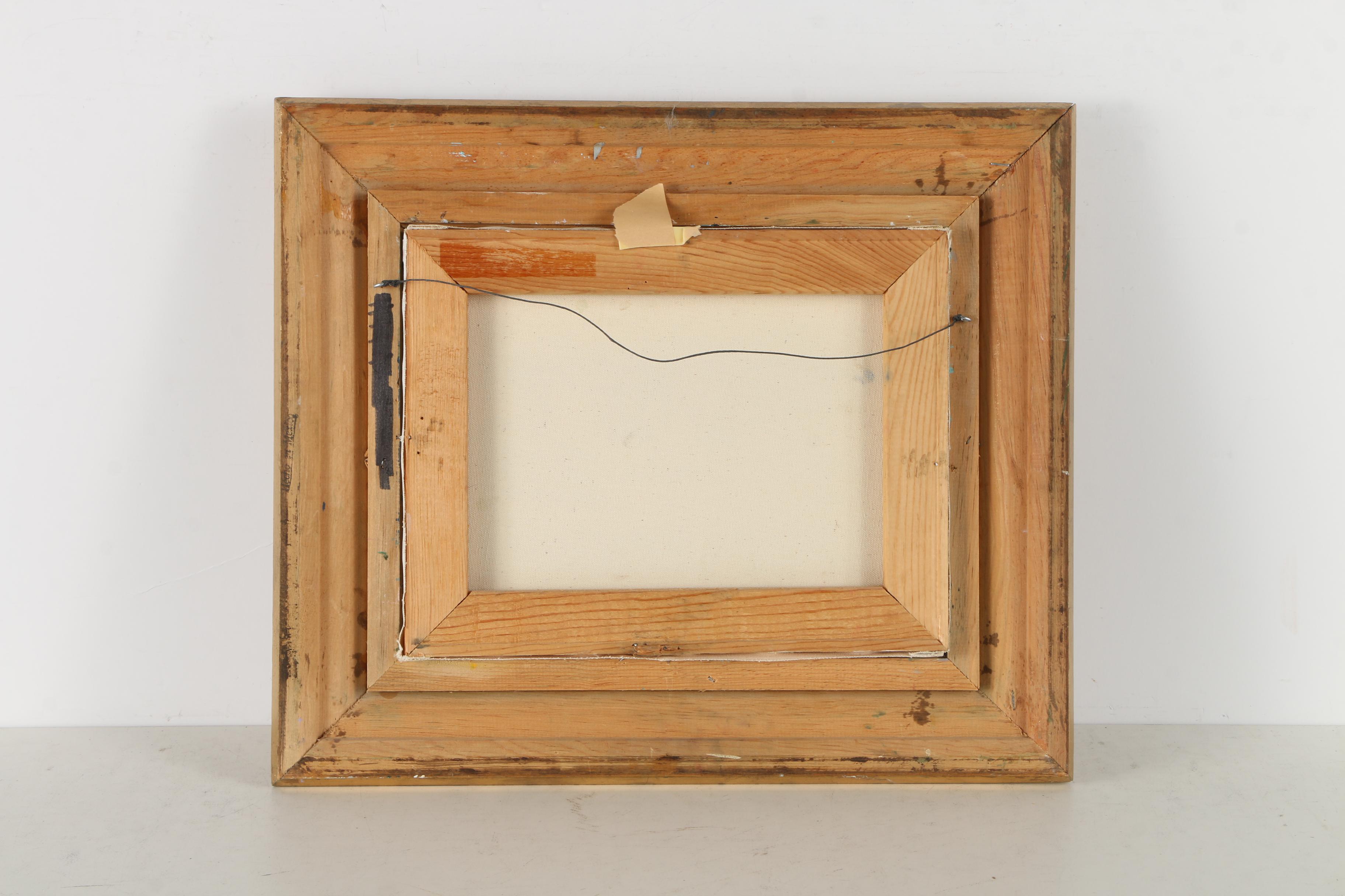 L.A. Porter Oil Painting on Canvas of Woman and Swans