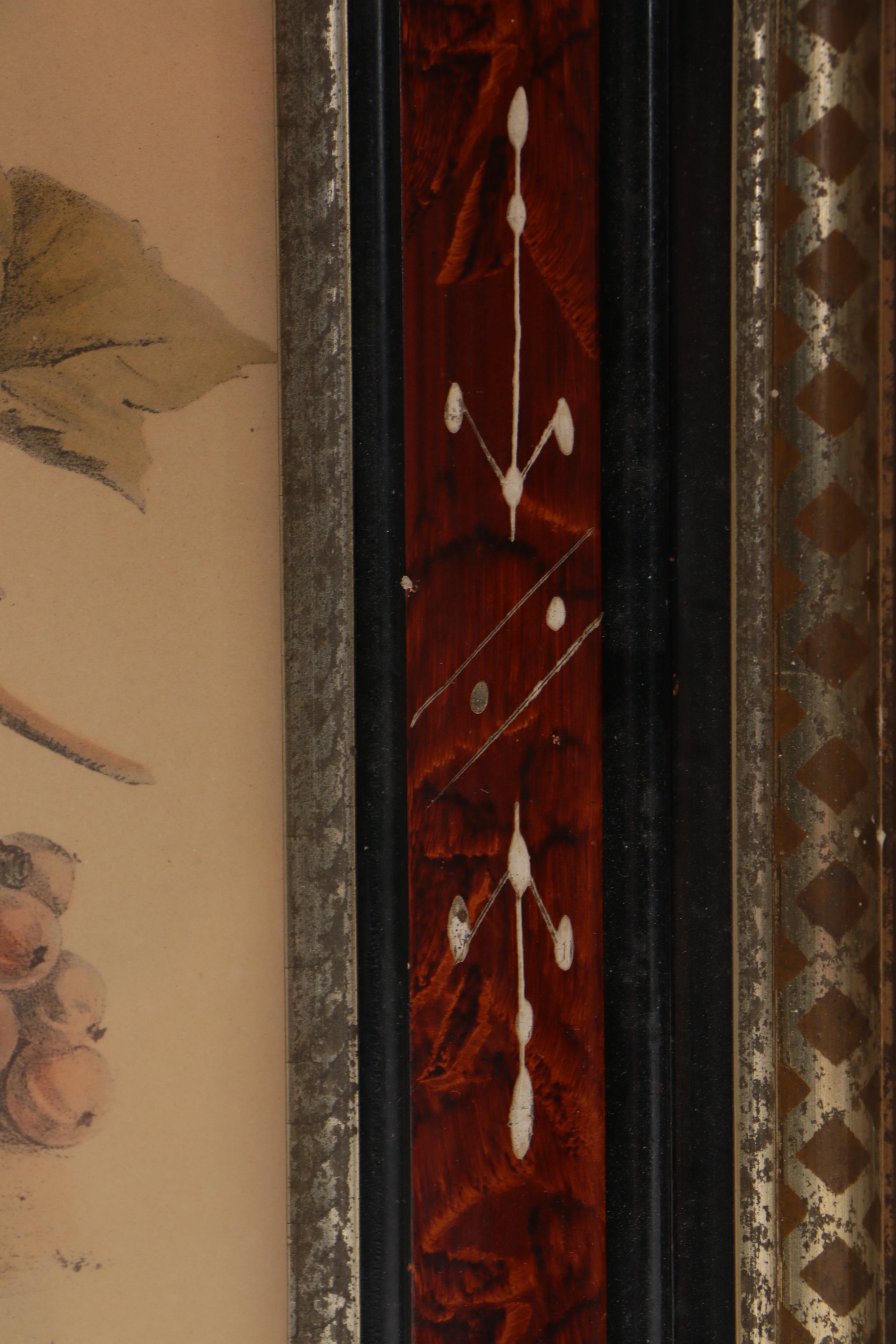 Antique Chromolithograph of Still Life with Fruit