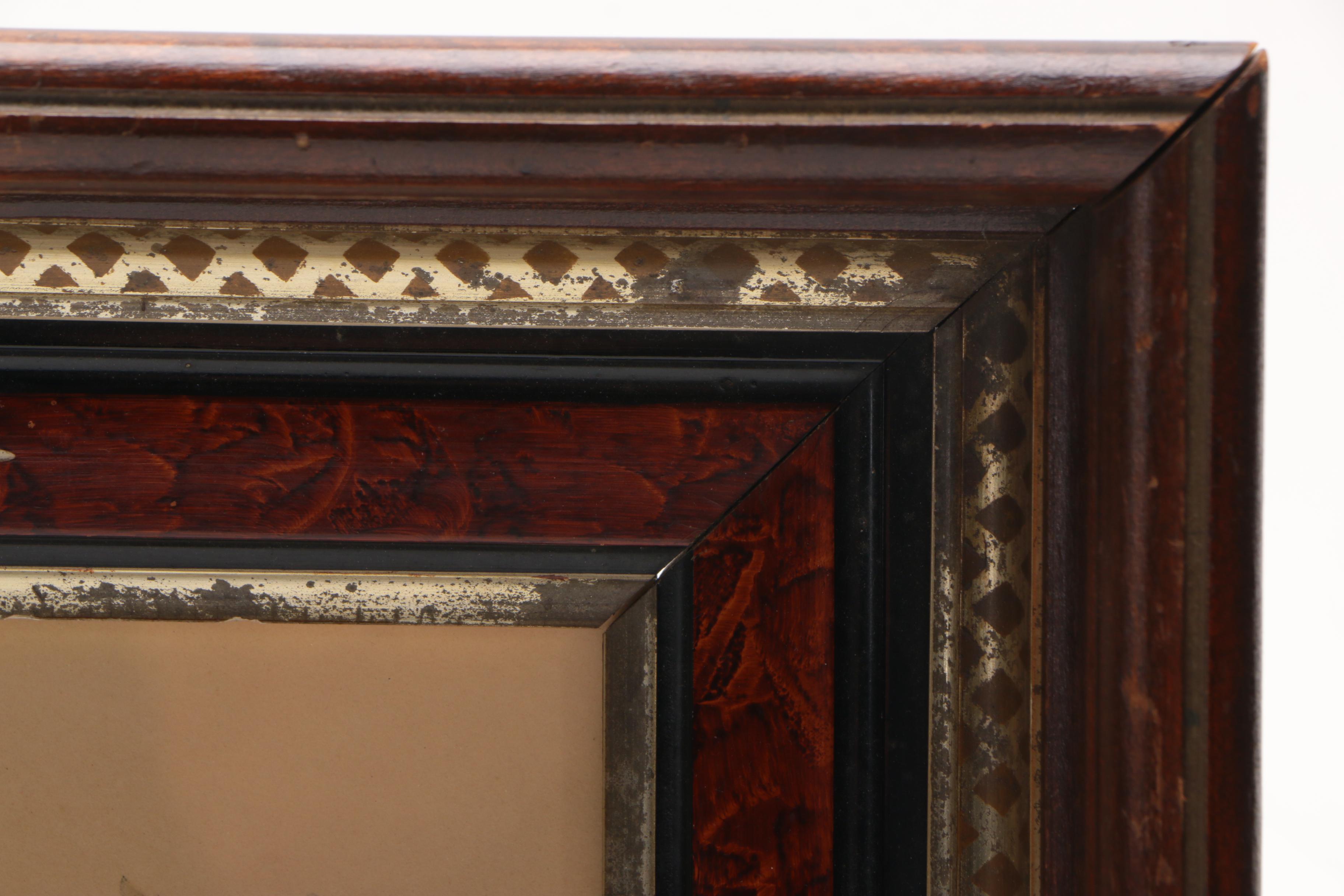 Antique Chromolithograph of Still Life with Fruit