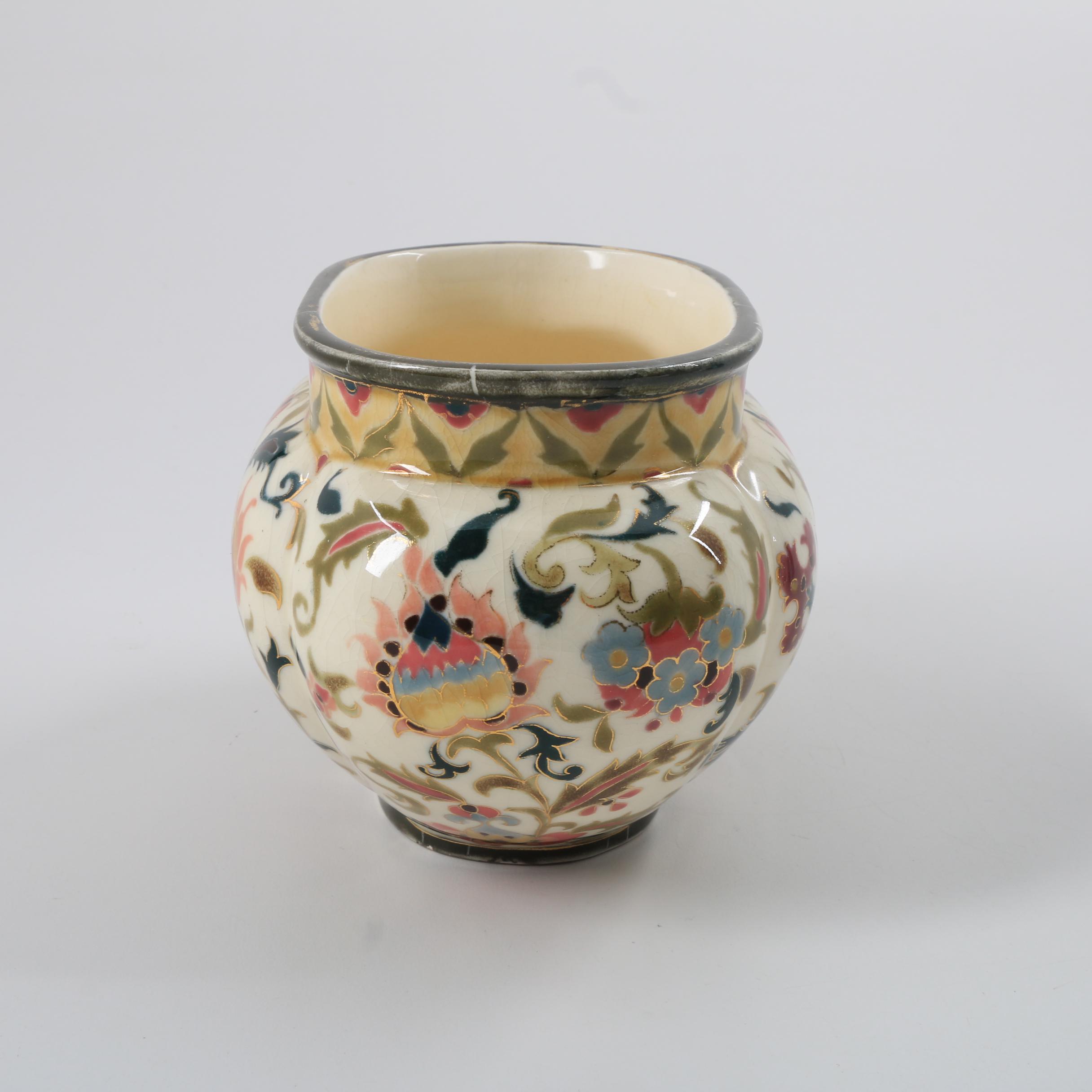 Zsolnay Pottery Hand Painted Ceramic Vessels