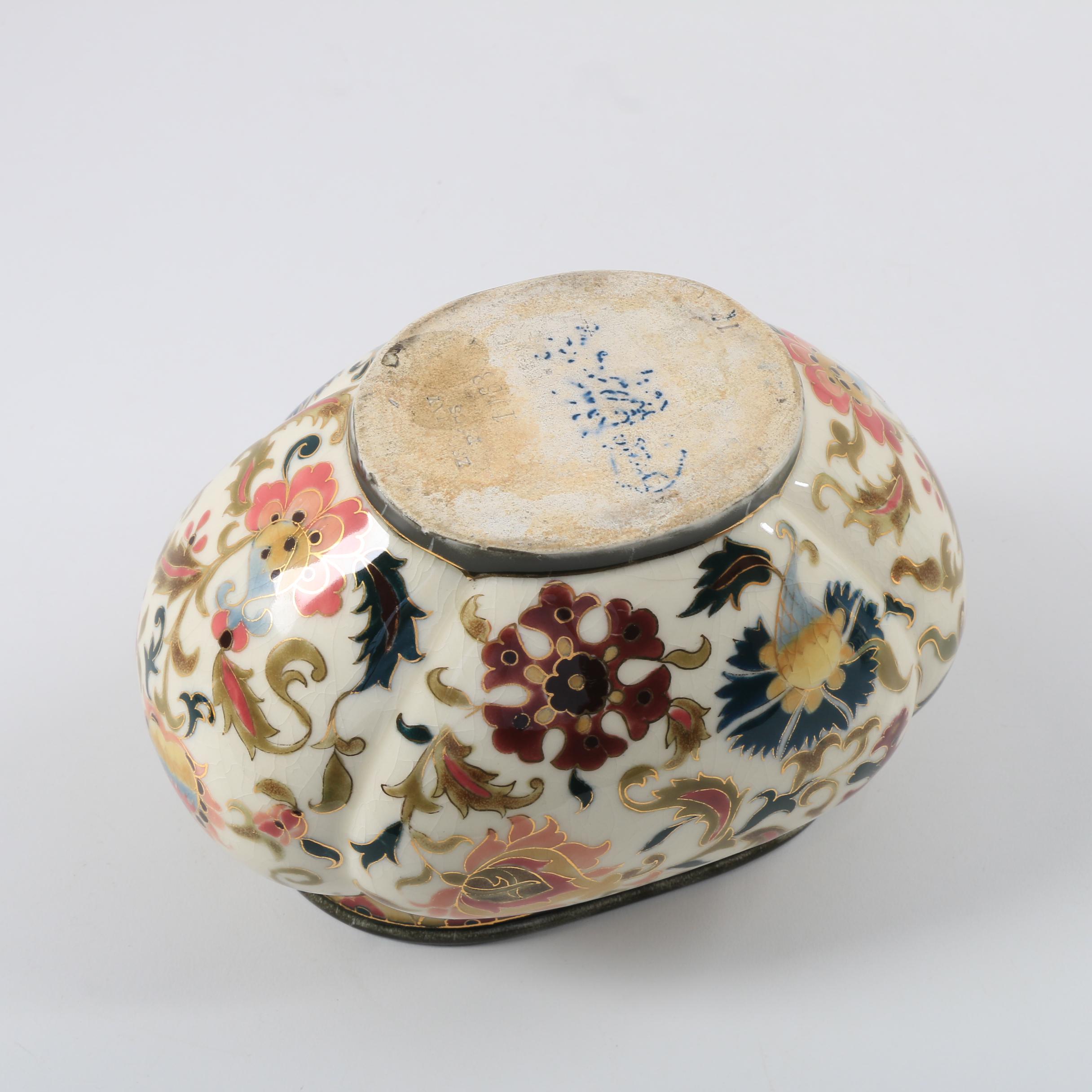 Zsolnay Pottery Hand Painted Ceramic Vessels