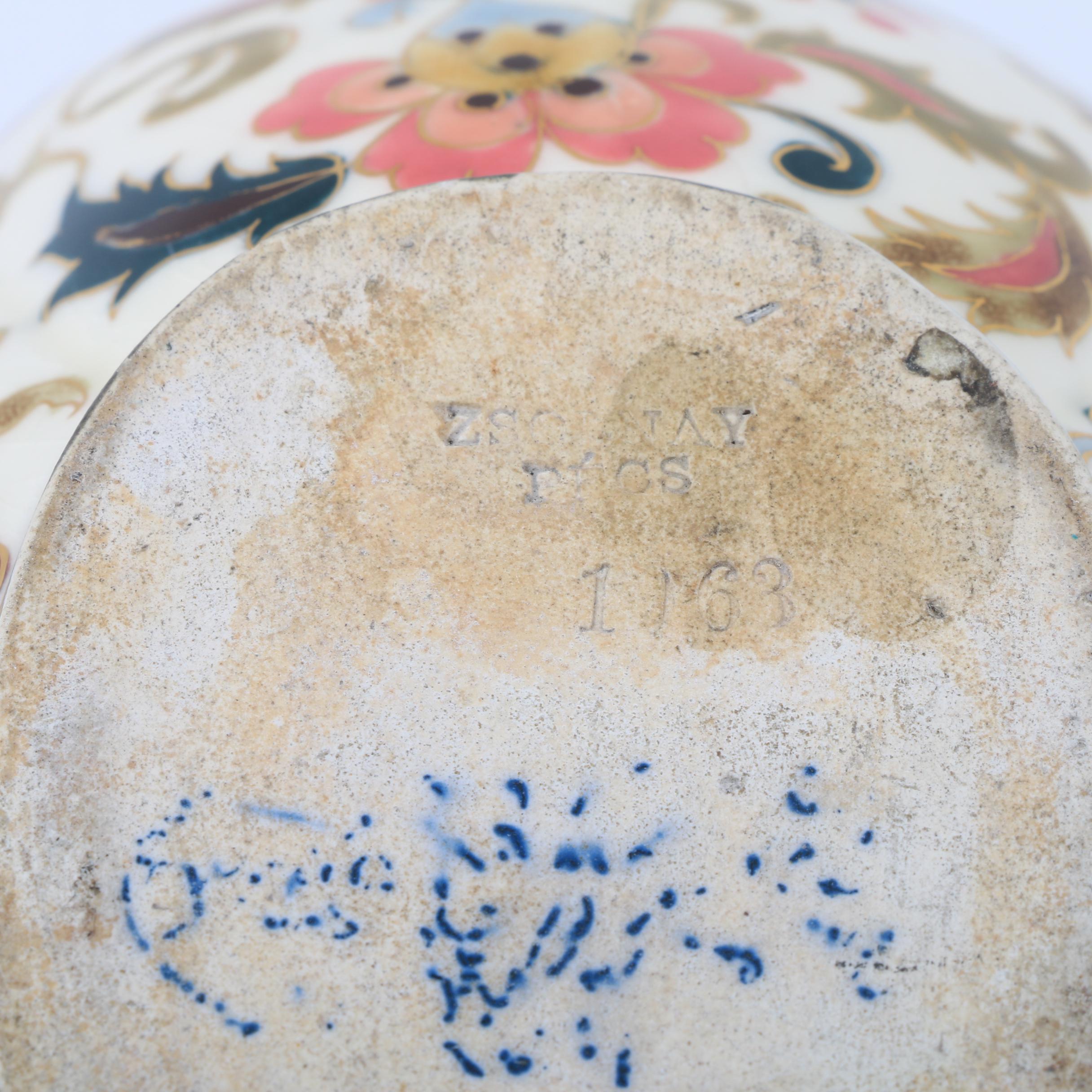 Zsolnay Pottery Hand Painted Ceramic Vessels