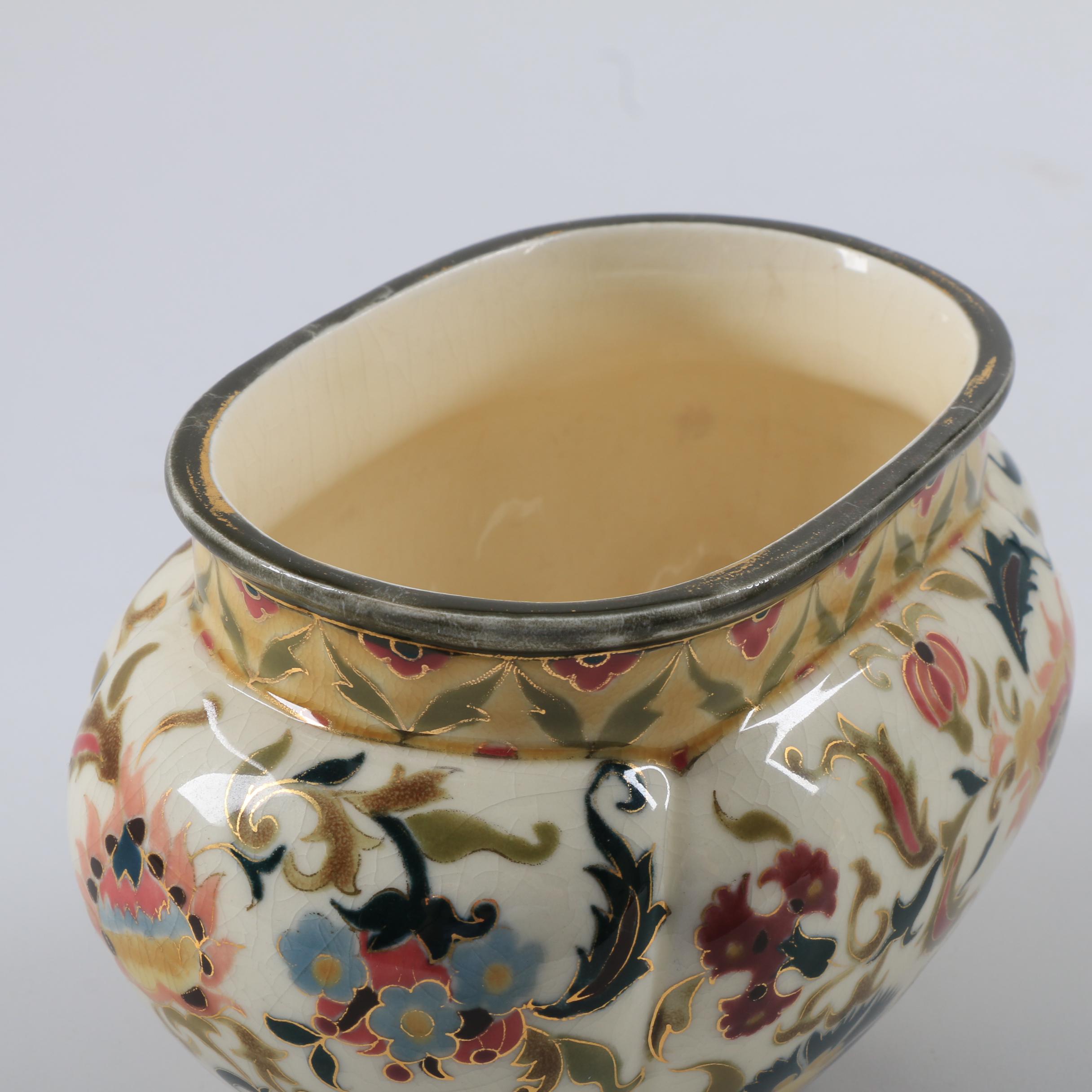 Zsolnay Pottery Hand Painted Ceramic Vessels