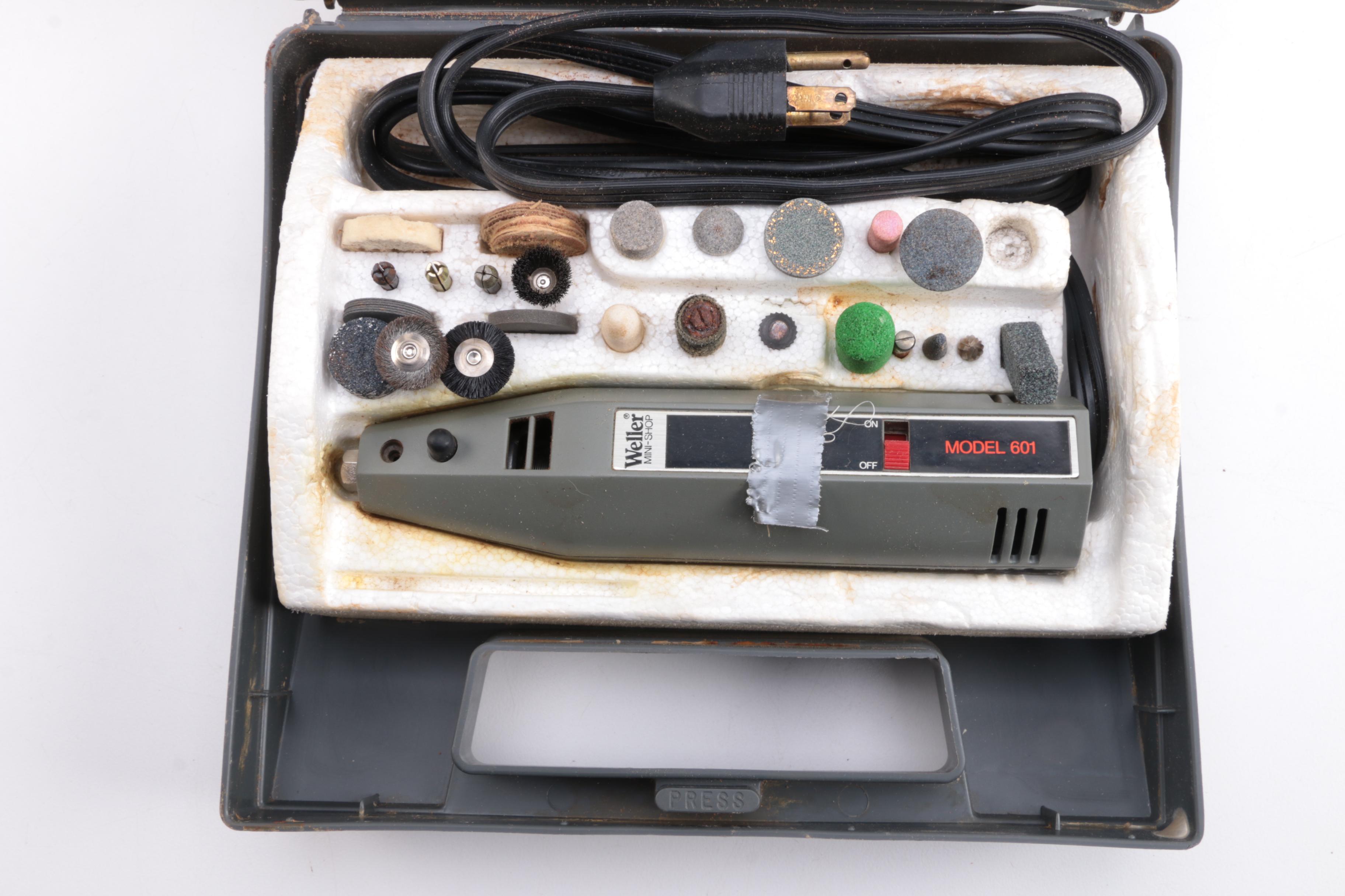 Craftsman 1465 Rotary Grinder and Weller Model 601 Mini-Tool