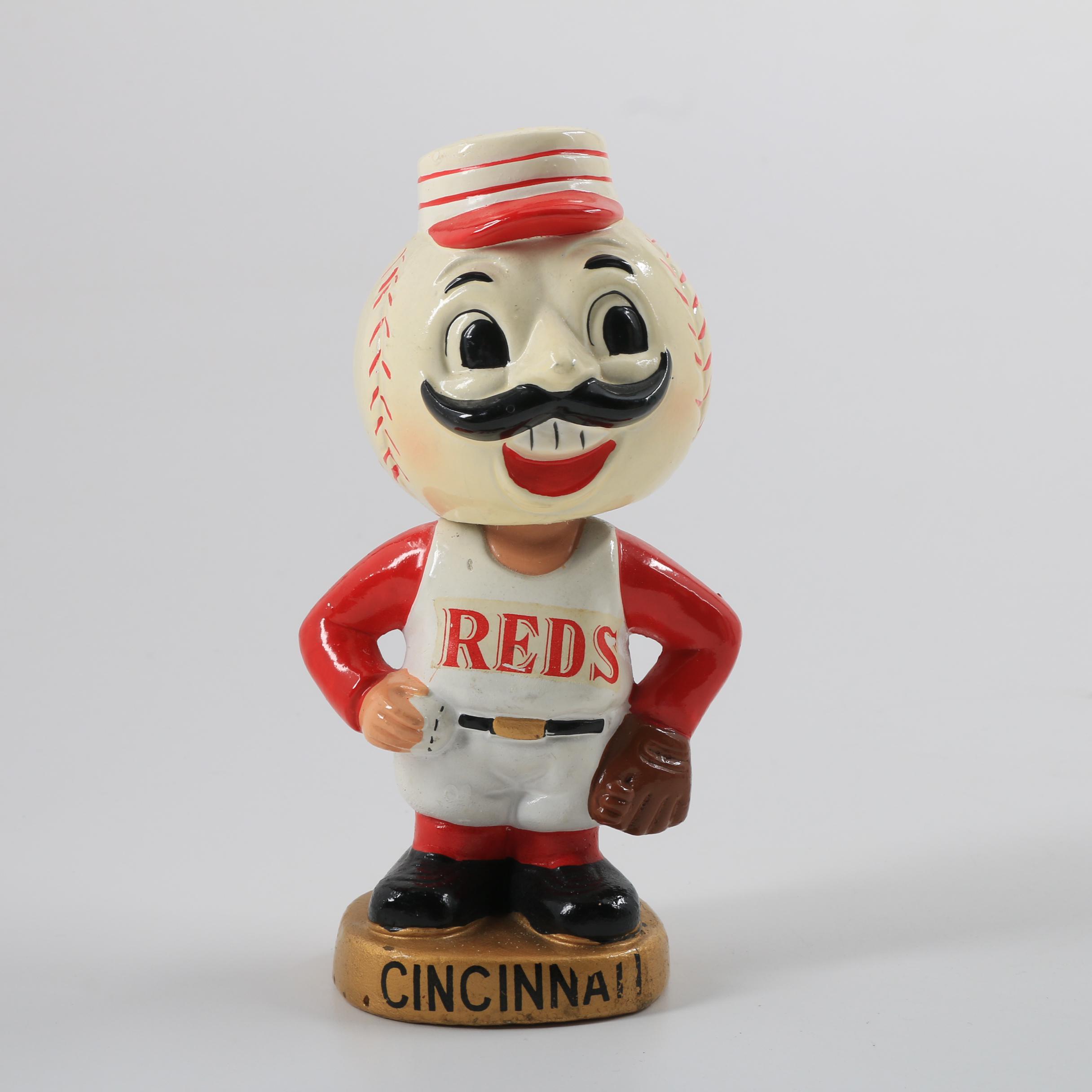 Vintage 1960's "Mr Red" Mascot Bobblehead