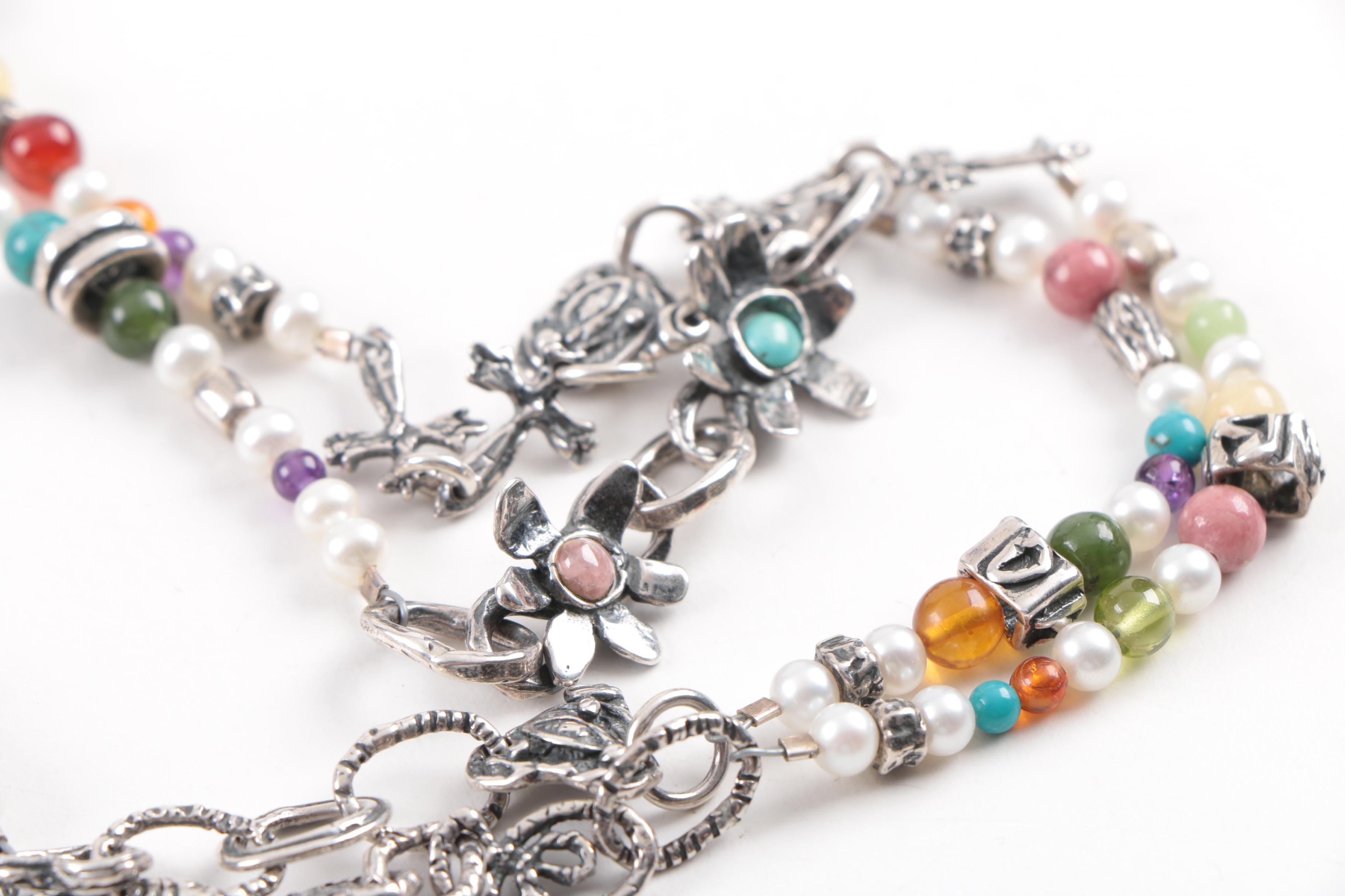 Sterling Silver Jewelry Including James Avery, Volmer Bahner, and Claireworks