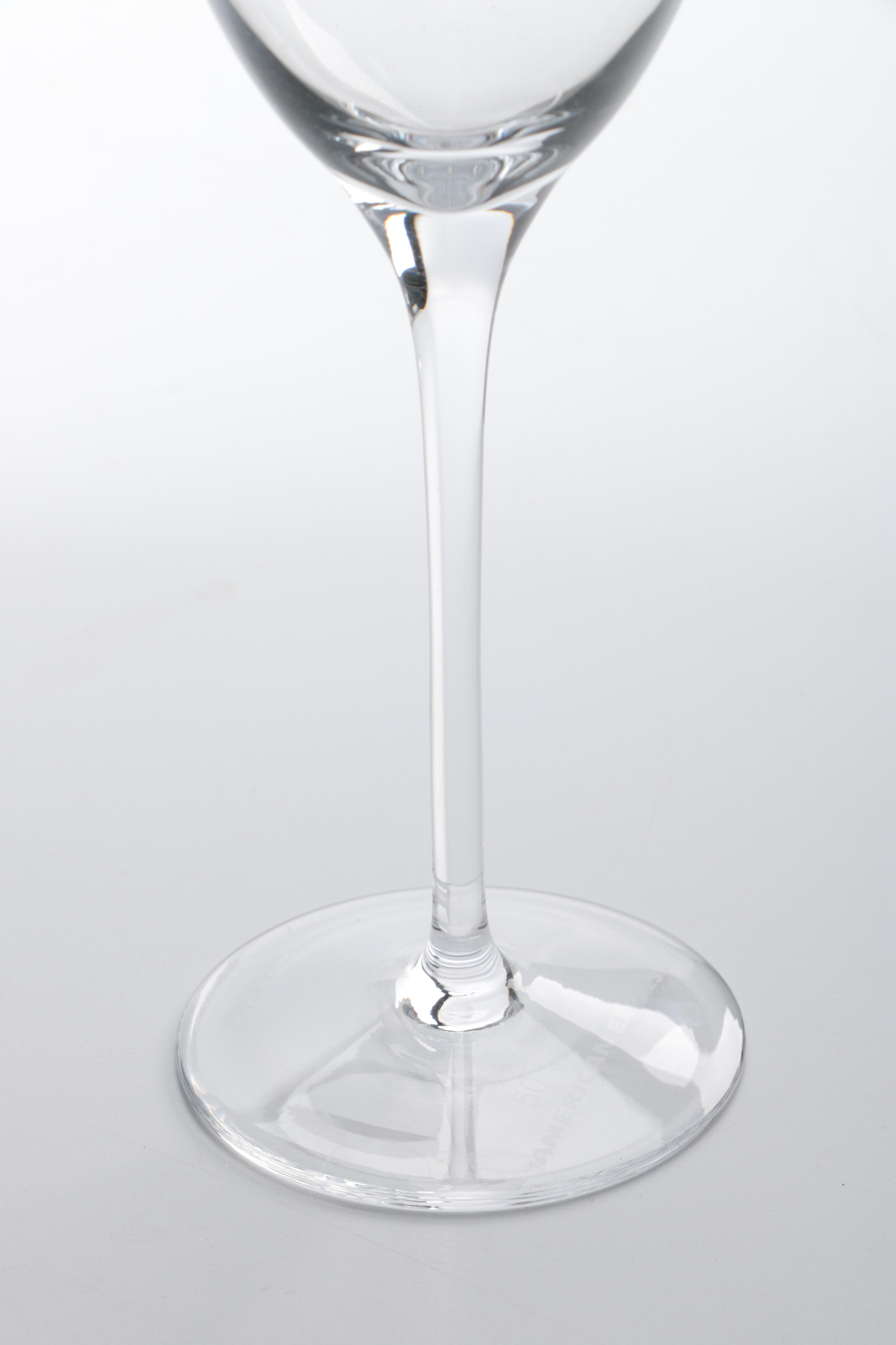 Pair of Tiffany & Co. "Classic" Crystal Champagne Flutes