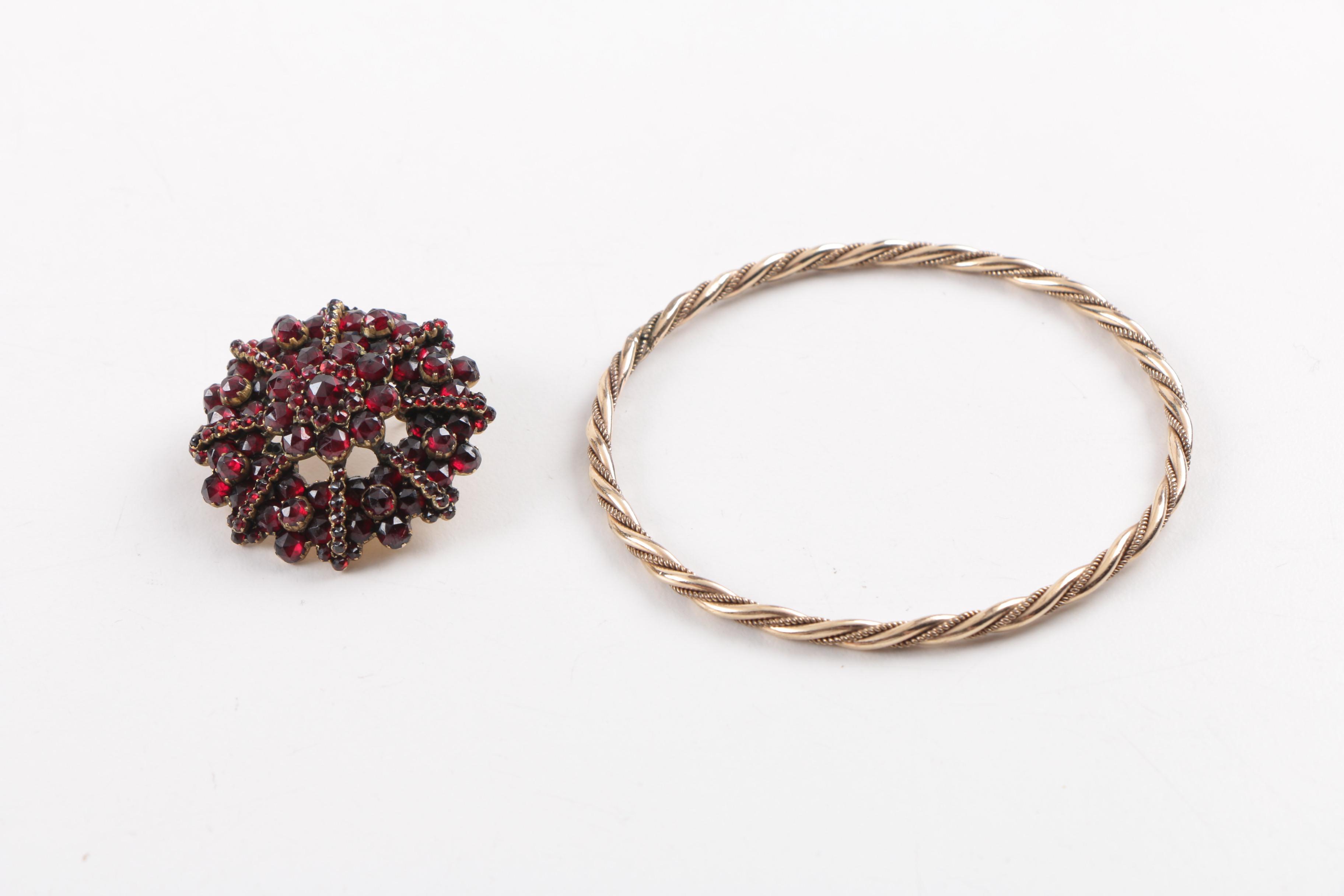 Assorted Costume Jewelry Including Hattie Carnegie and Eisenburg