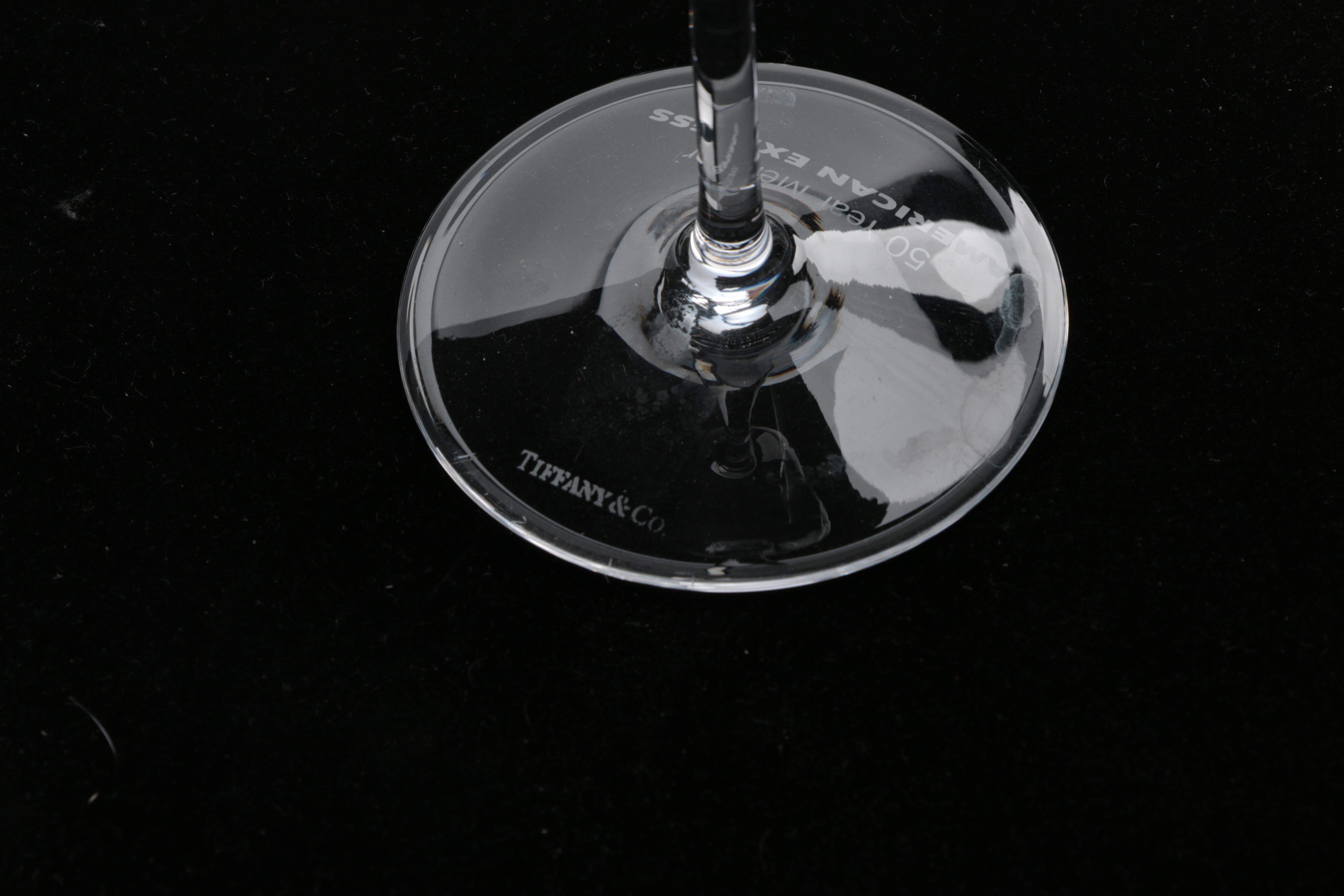 Pair of Tiffany & Co. "Classic" Crystal Champagne Flutes