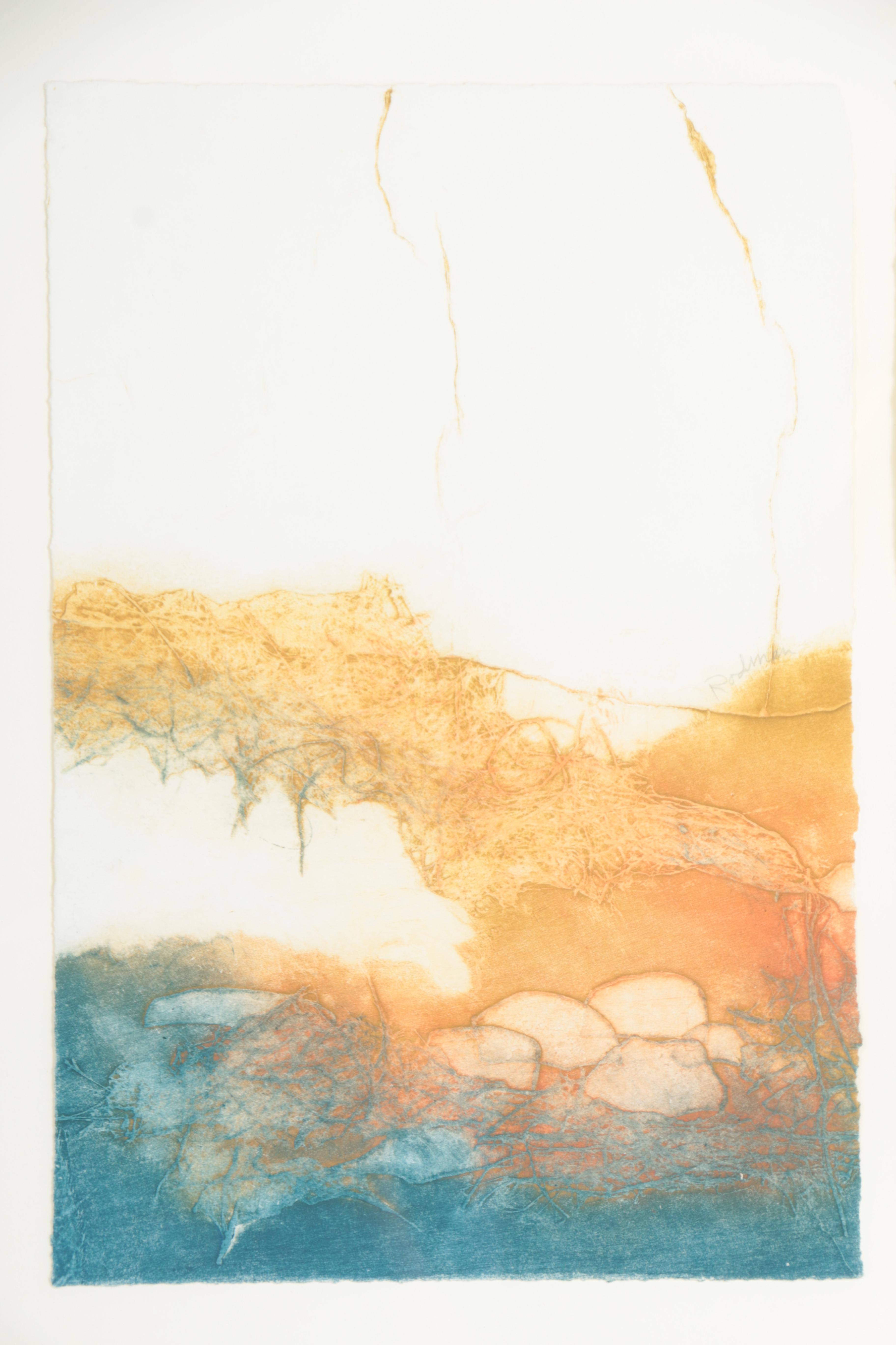 Ruth Rodman Limited Edition Etching Triptych "Evening Memory VI"