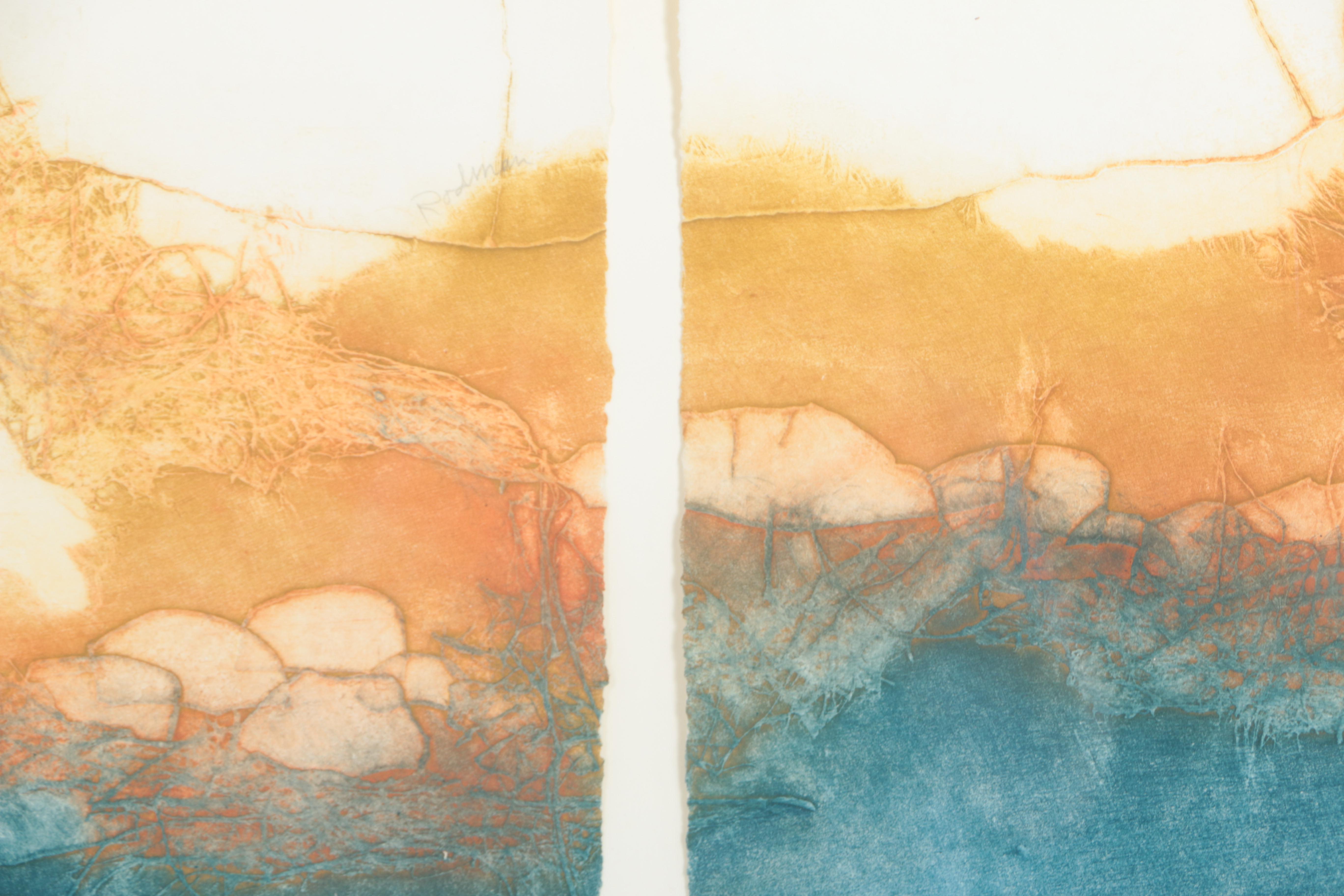 Ruth Rodman Limited Edition Etching Triptych "Evening Memory VI"