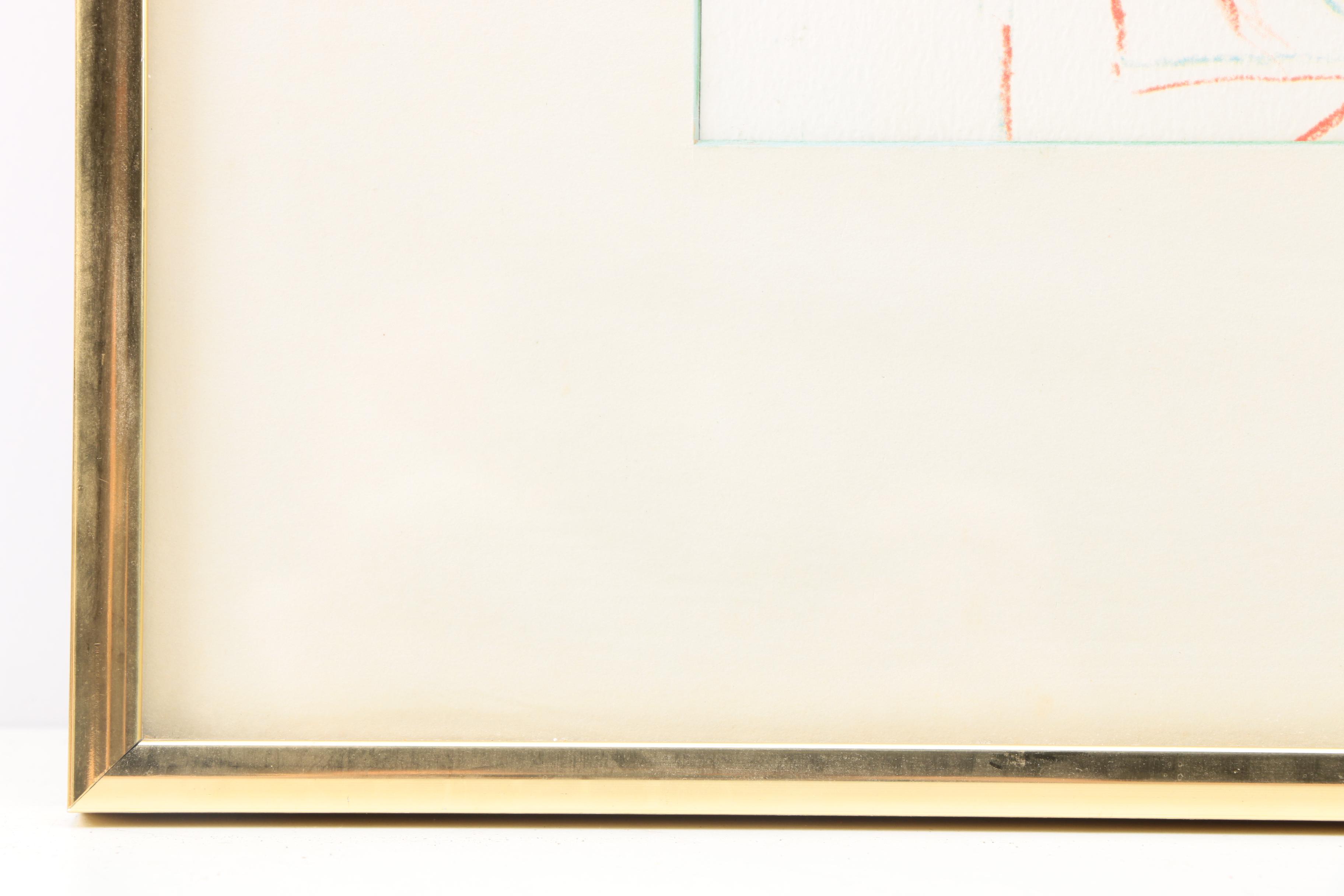 Offset Lithograph Print after Marc Chagall  Exhibition Poster