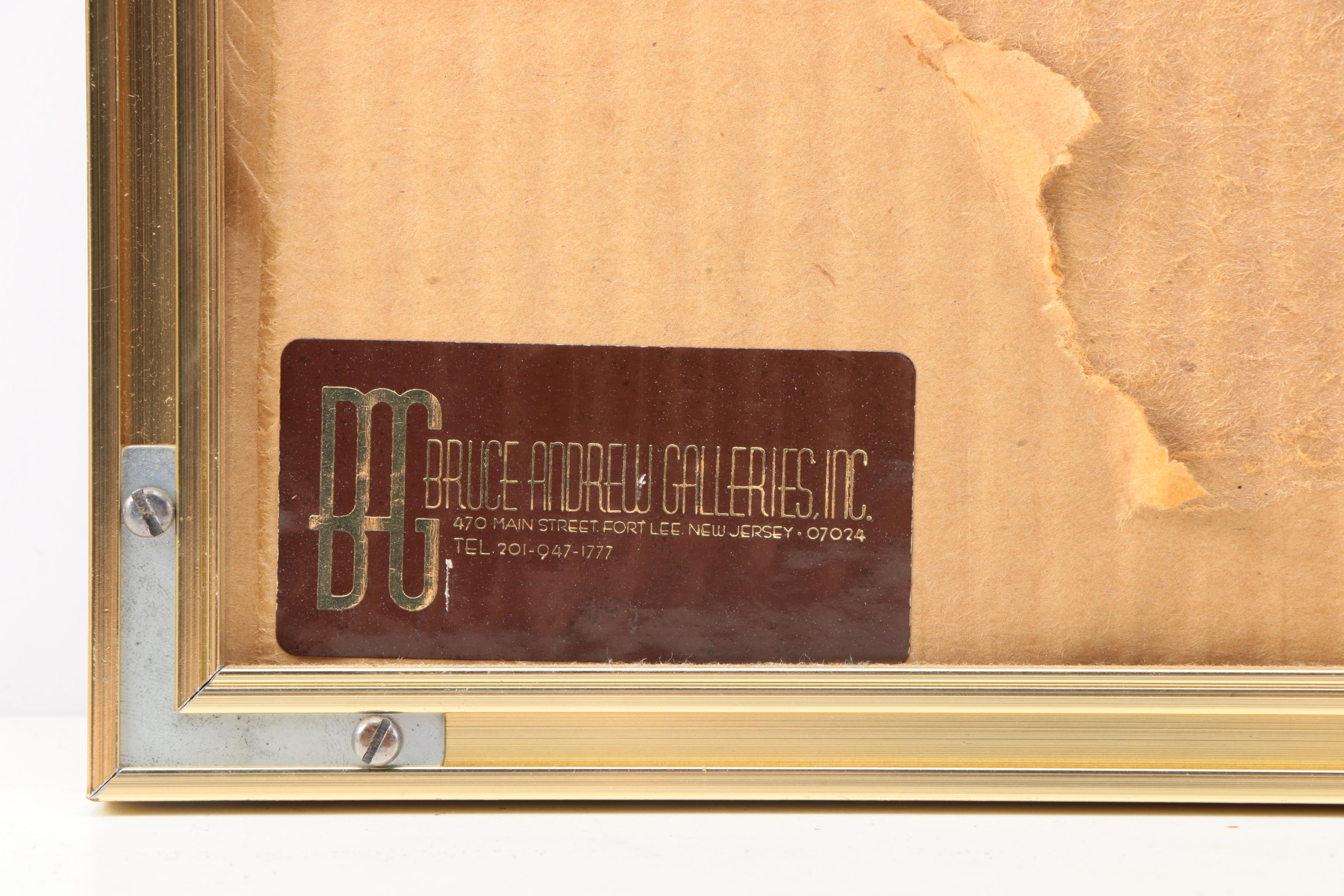 Offset Lithograph Print after Marc Chagall  Exhibition Poster