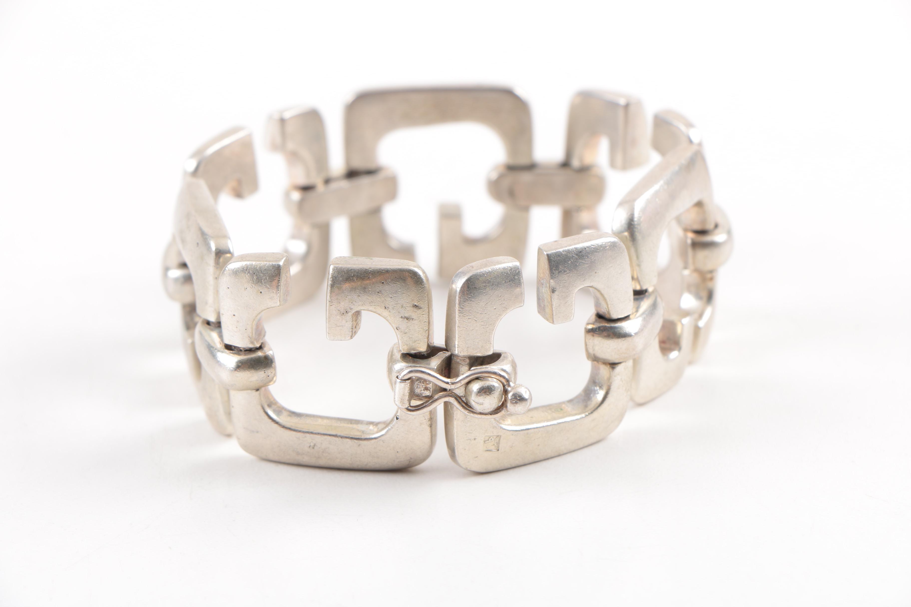 Sterling Silver Statement Bracelet