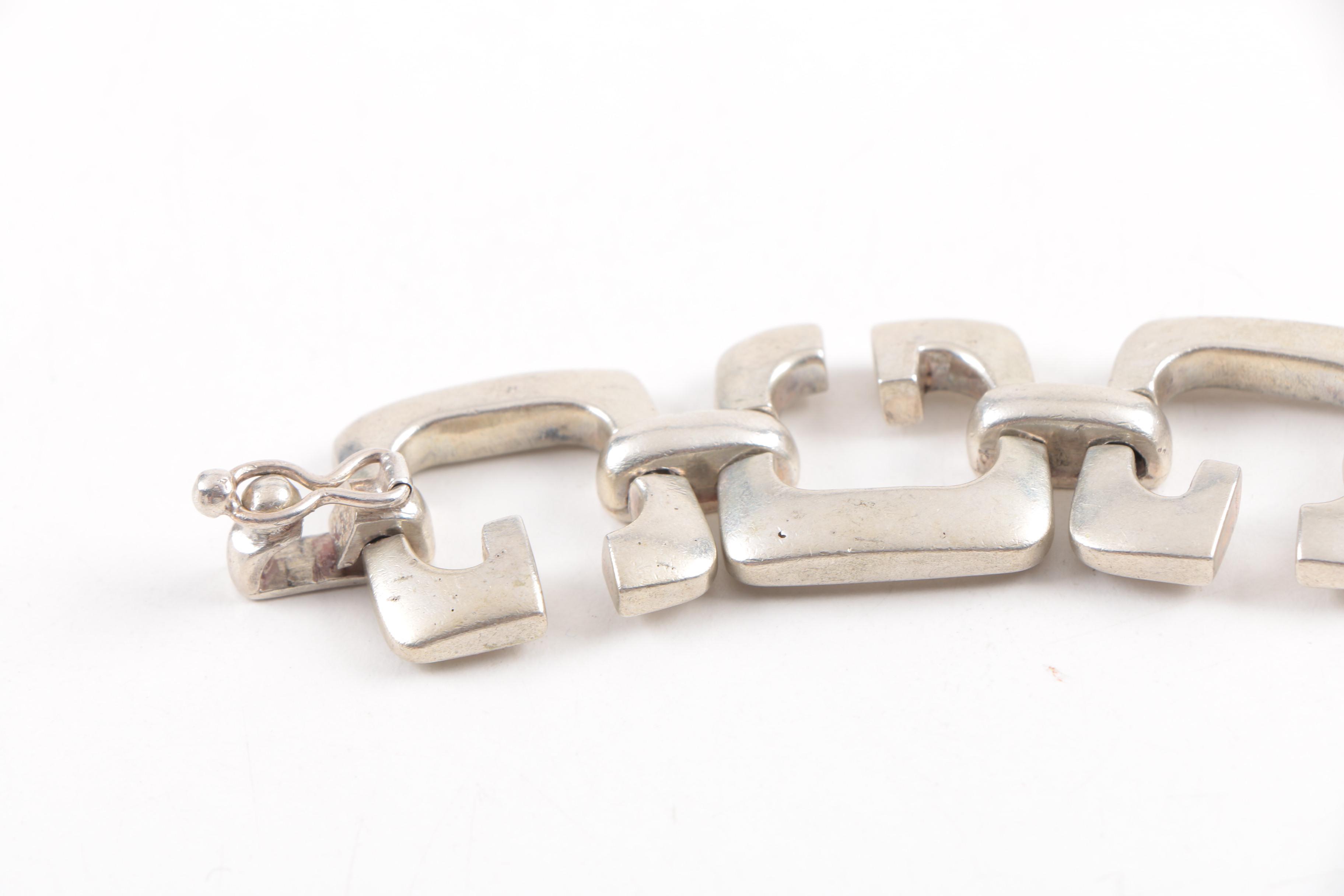 Sterling Silver Statement Bracelet