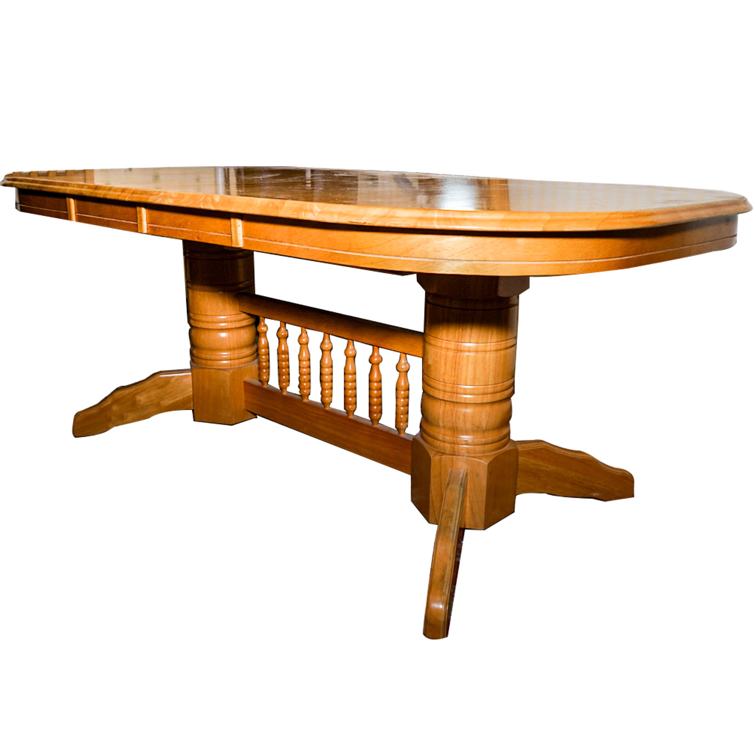 Double Pedestal Dining Table
