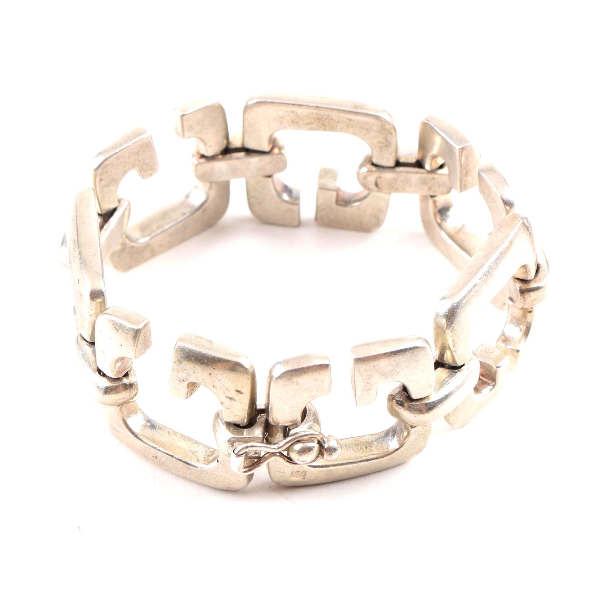 Sterling Silver Statement Bracelet