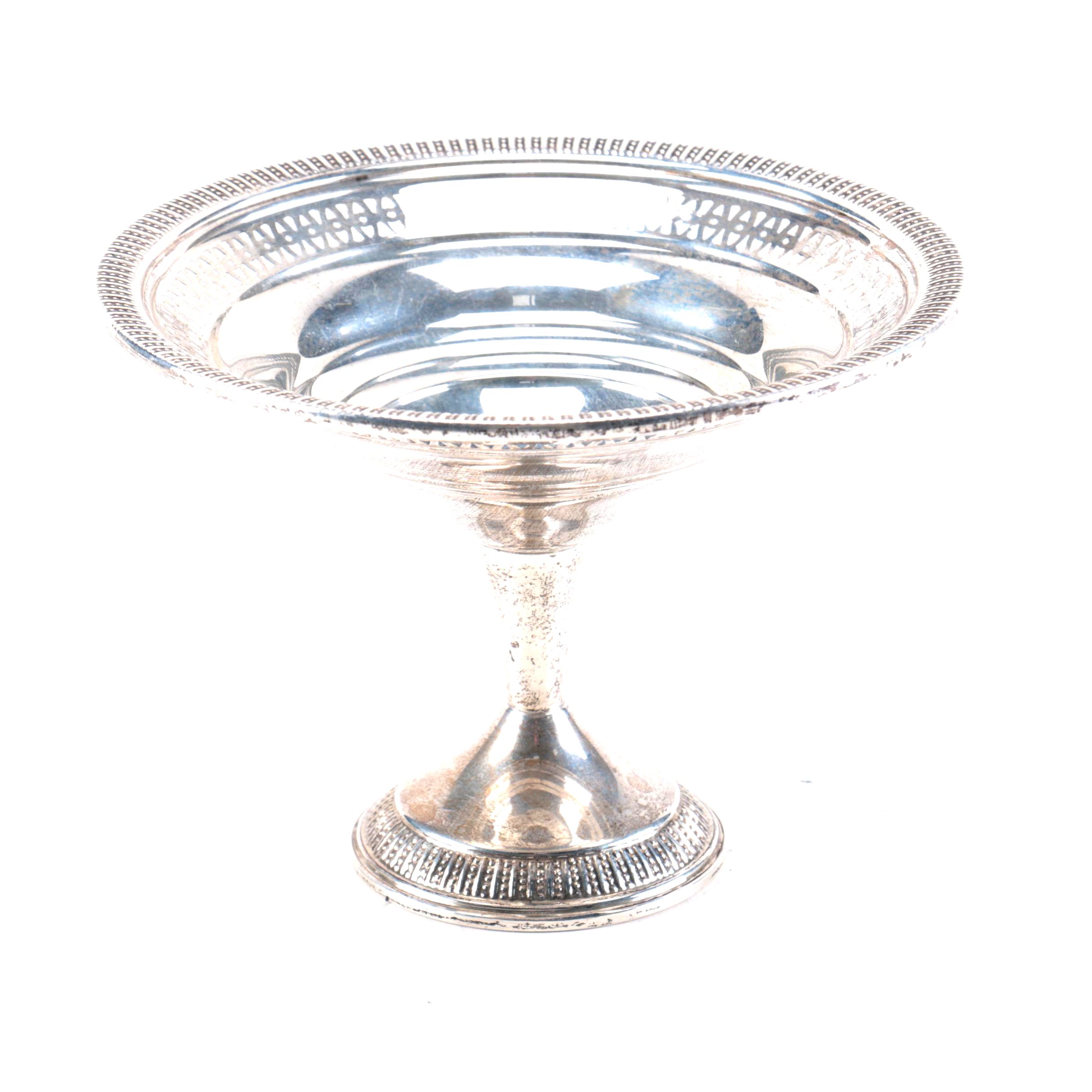 Atkins Sterling Silver Compote With Weighted Base