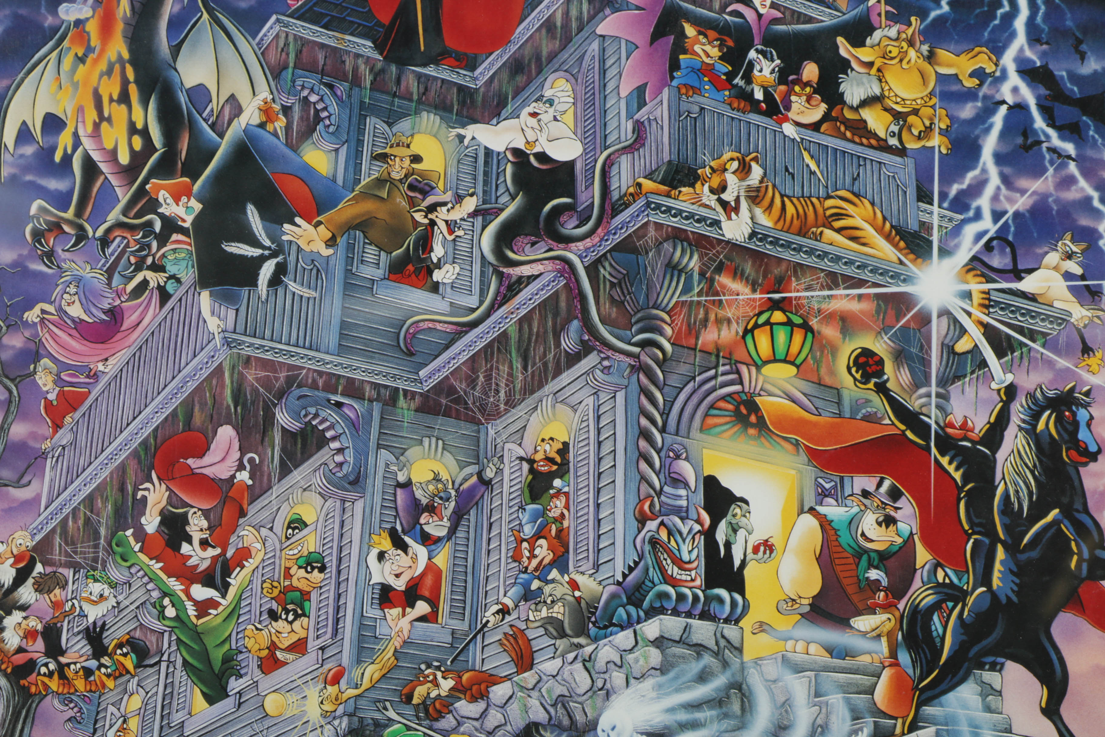 Offset Lithograph "Disney Villains"