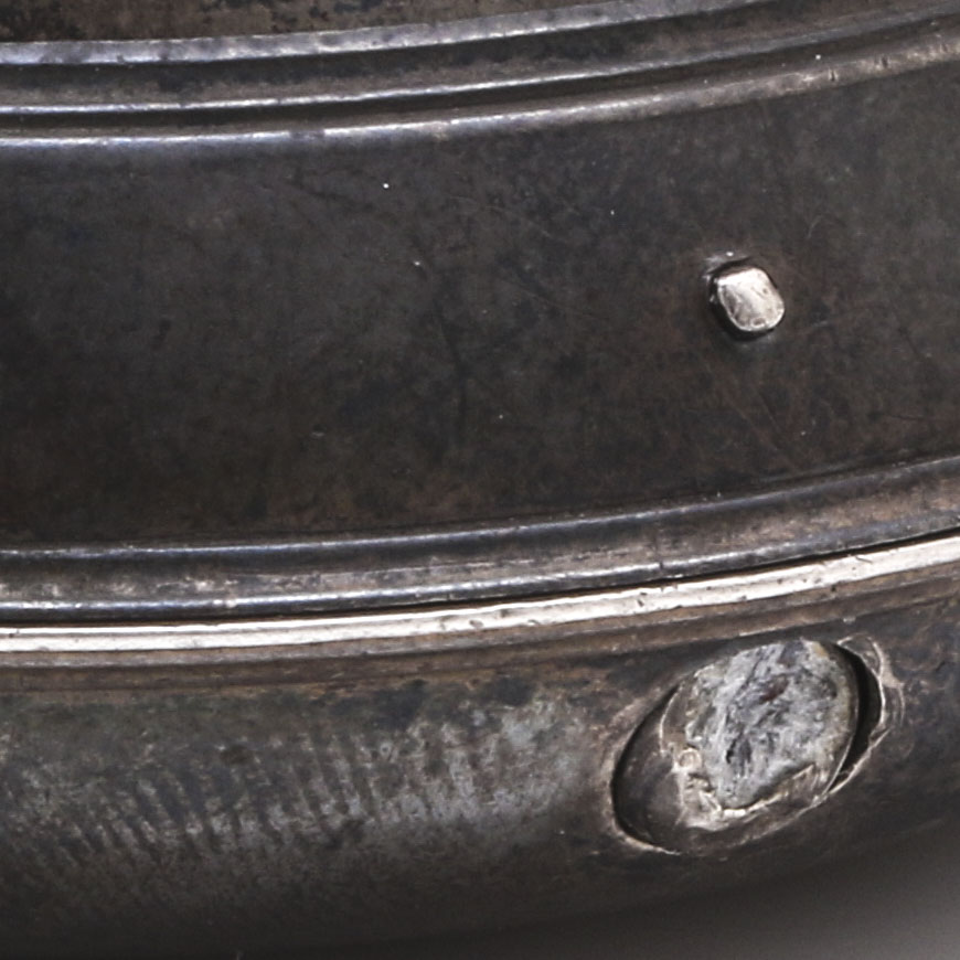 18th Century Thomas Wagstaffe Sterling Silver Pocket Watch With Diamond Jewel