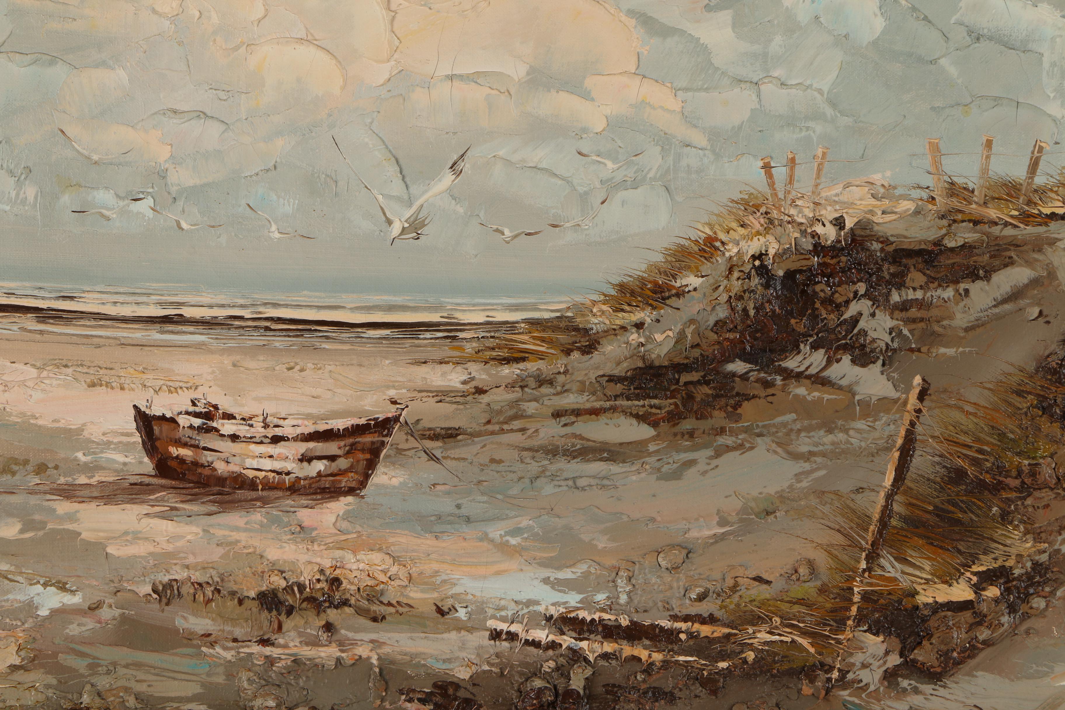Oil Painting of Beach Scene