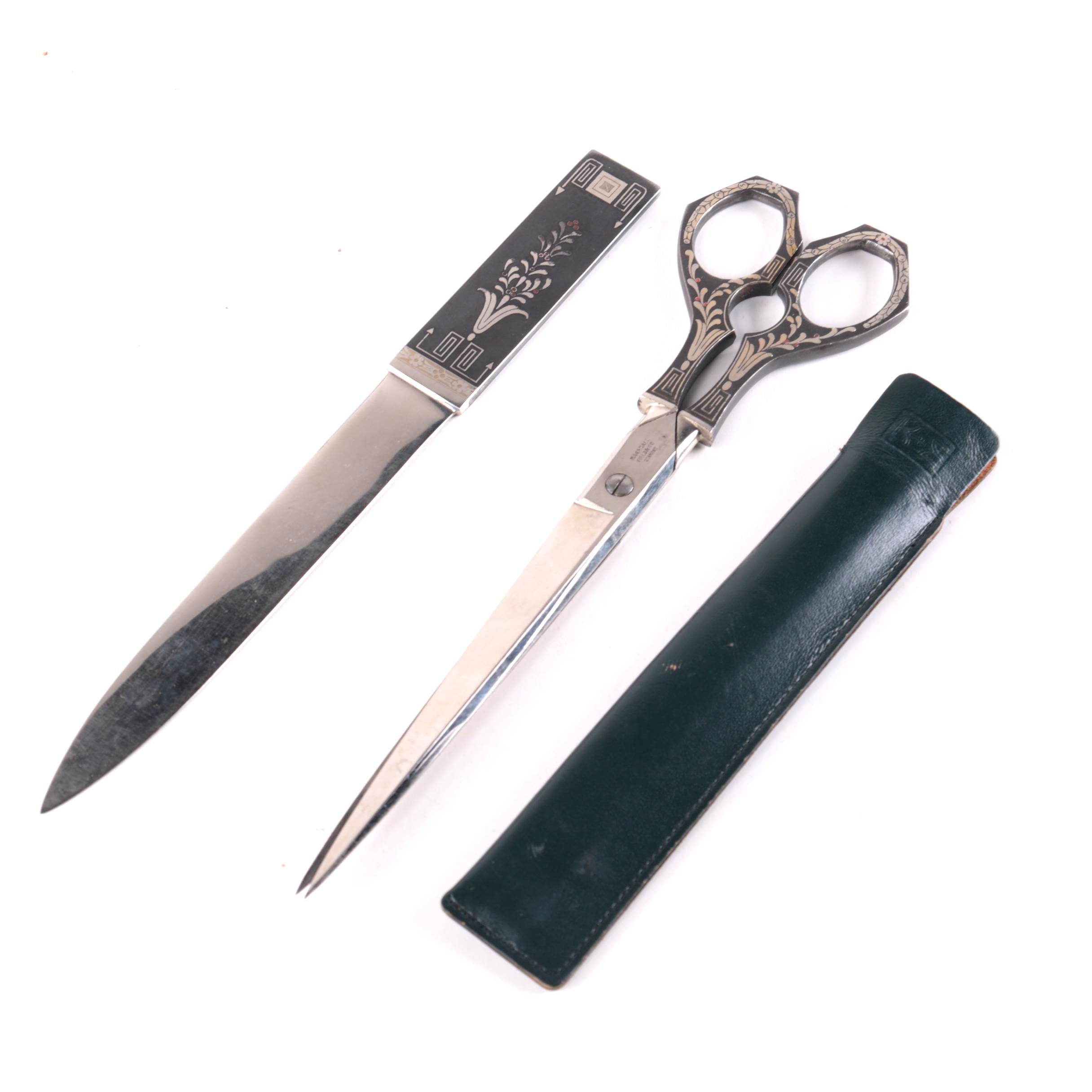 Vintage Marshall Field & Co. Scissor and Letter Opener Set