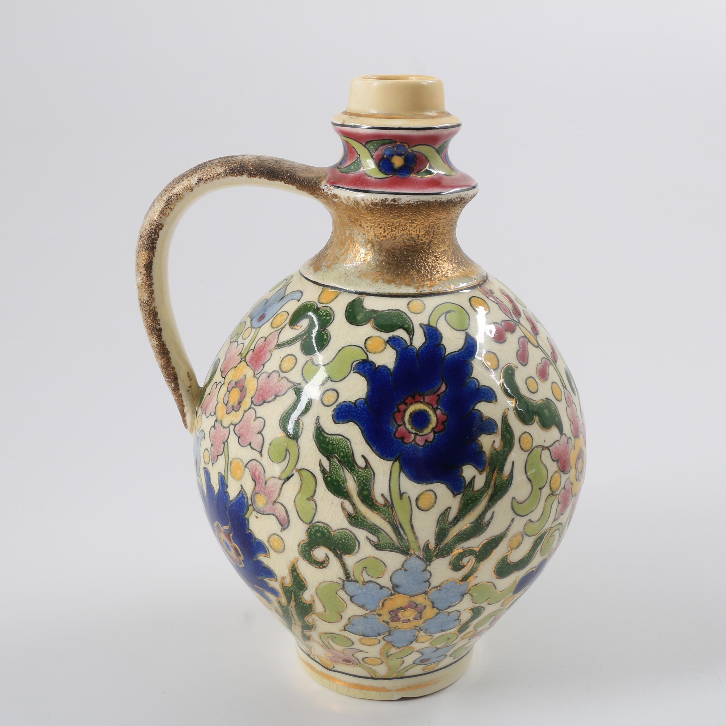 Fischer J. Ceramic Jug and Kőbánya Porcelain Jug