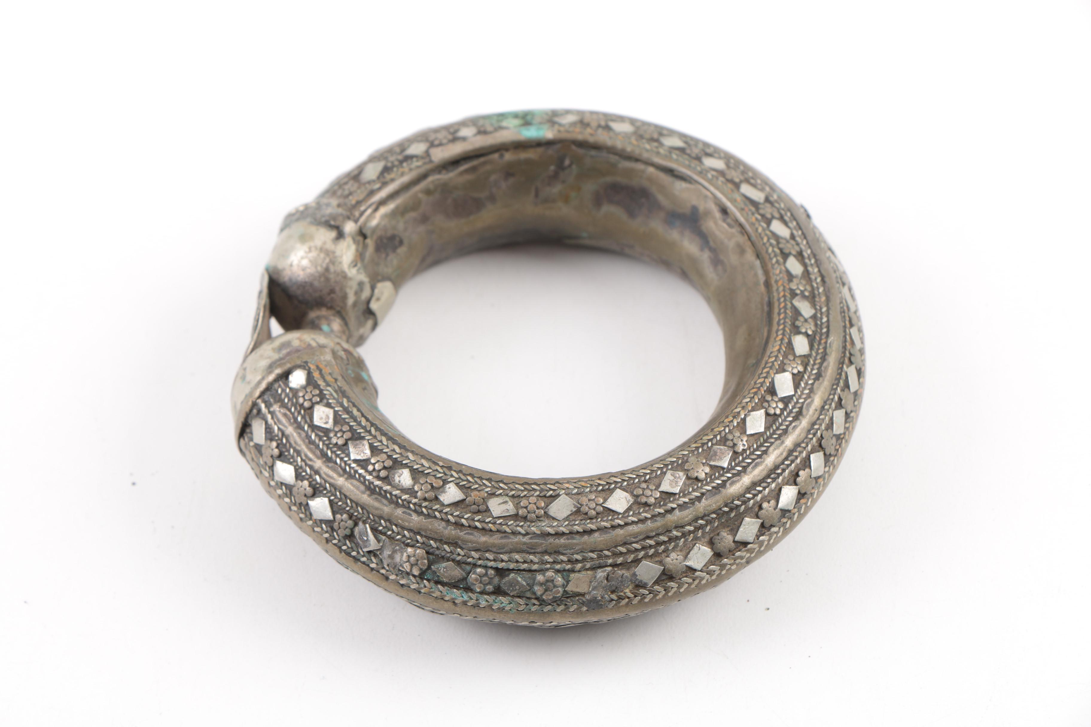 Vintage Berber Style Bracelets and Tibetan Pendant